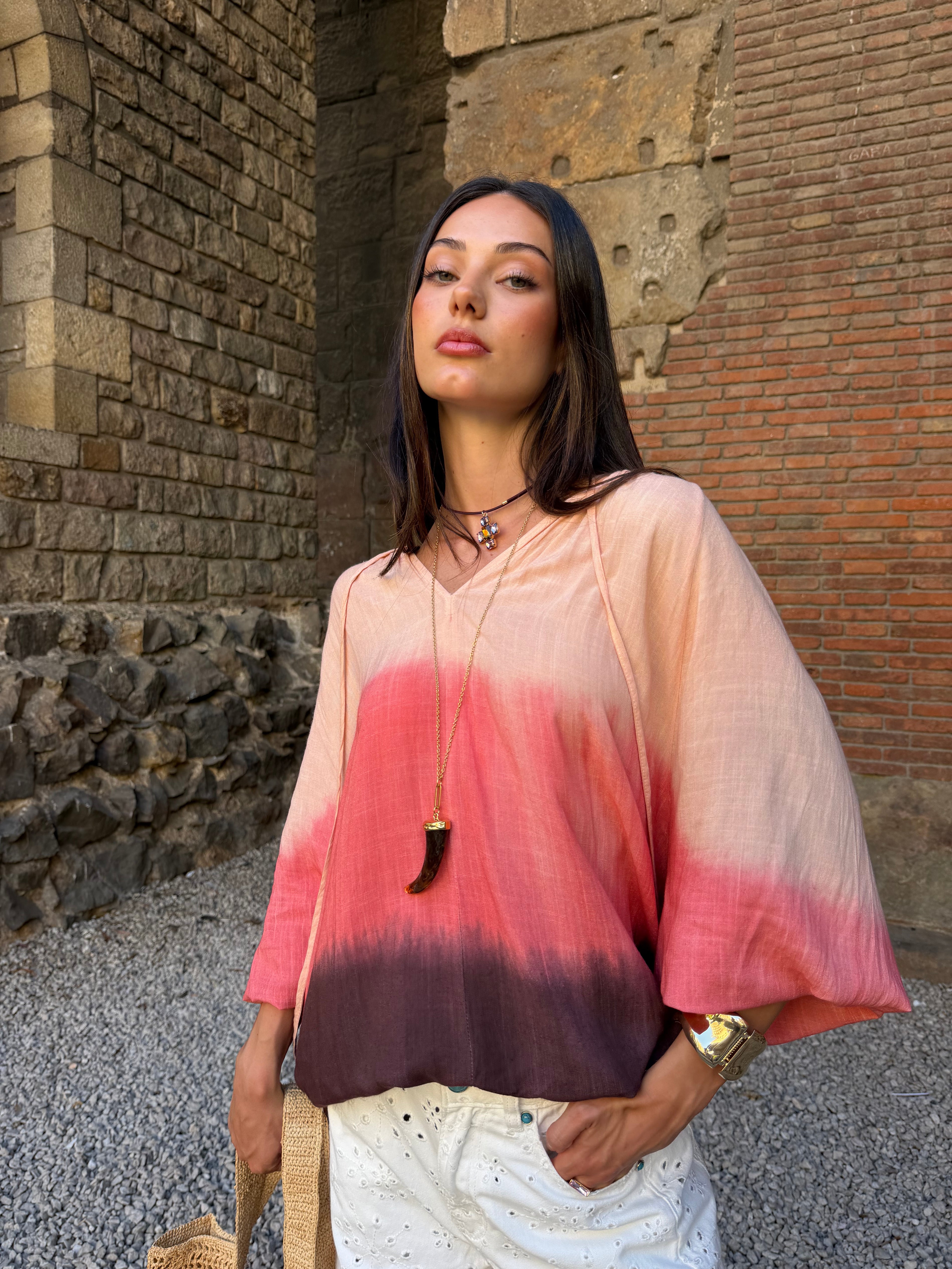 Blusa Degrade Pedreria
