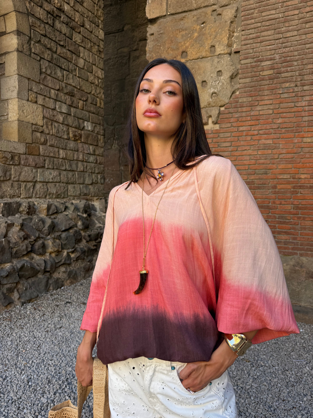 Blusa Degrade Pedreria