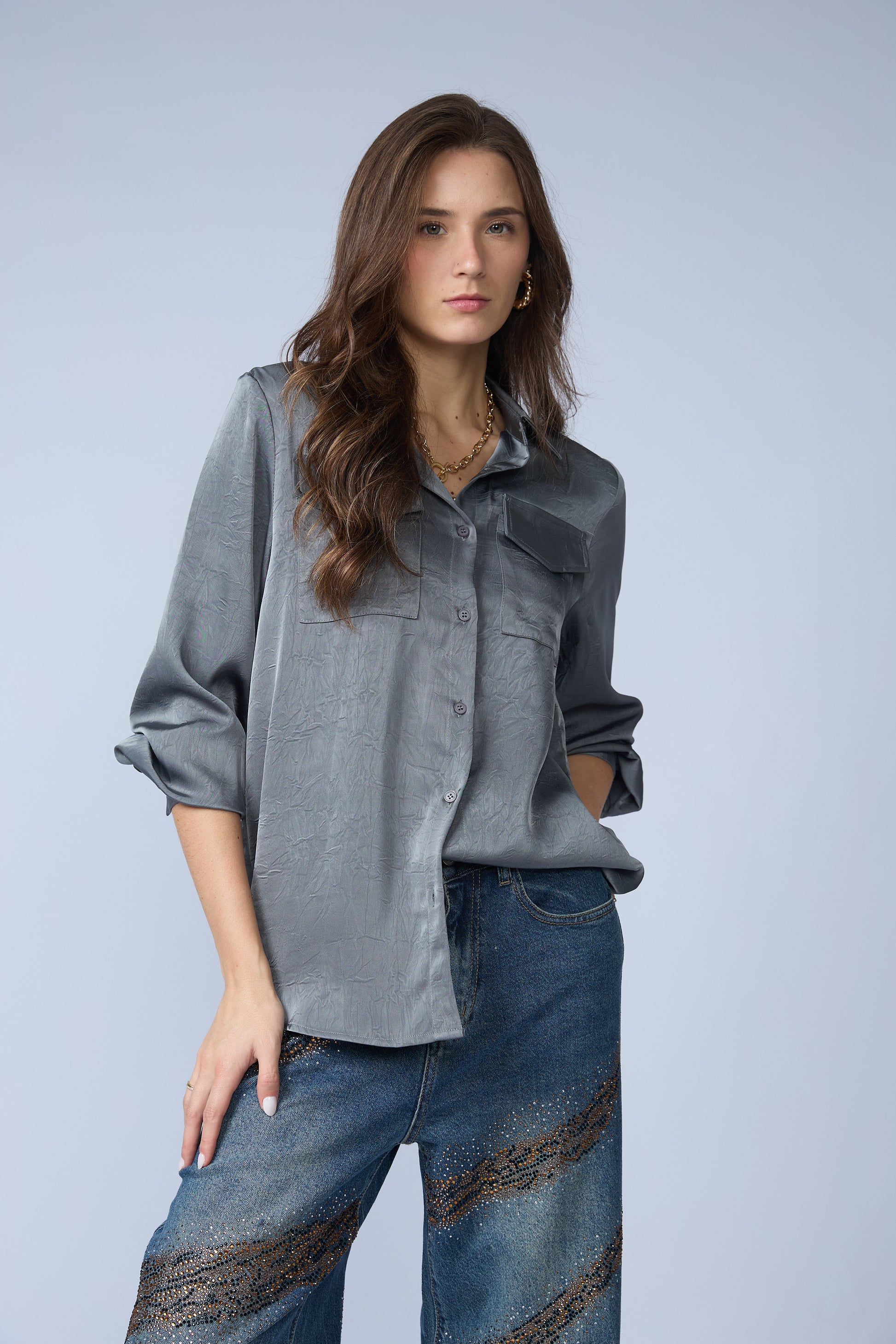 Blusa Dos Bolsillos