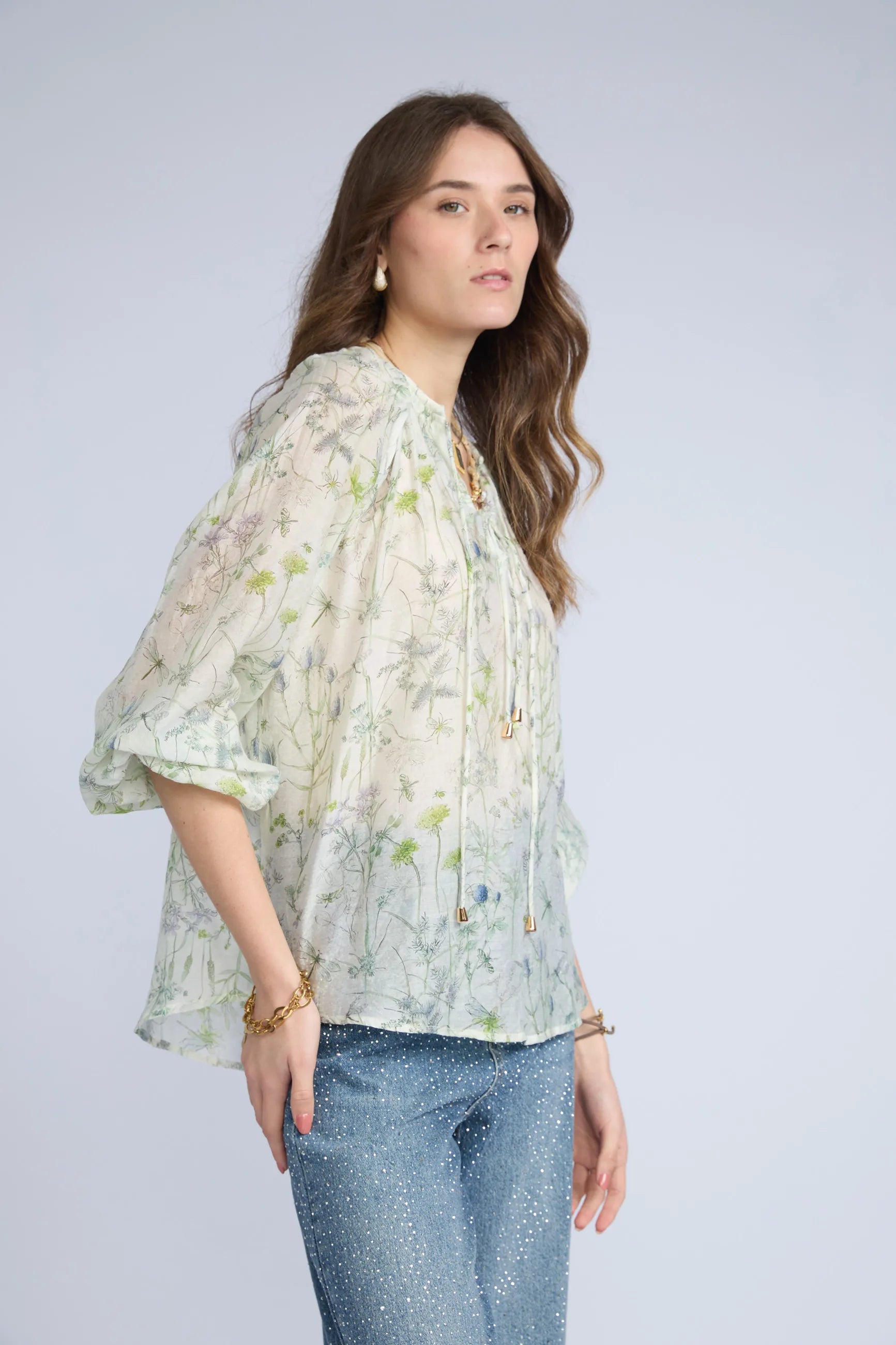 Blusa Flores ML