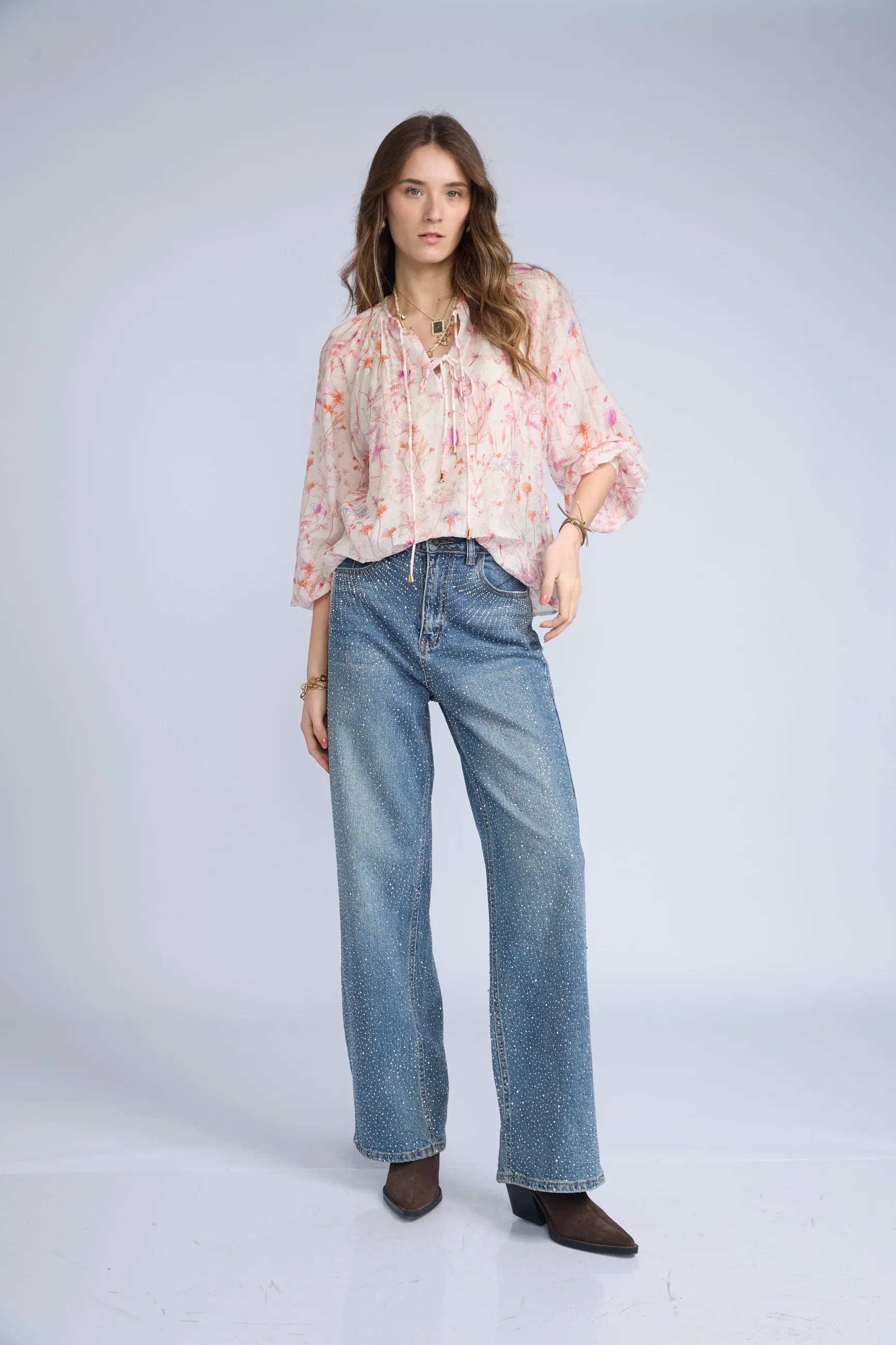 Blusa Flores ML