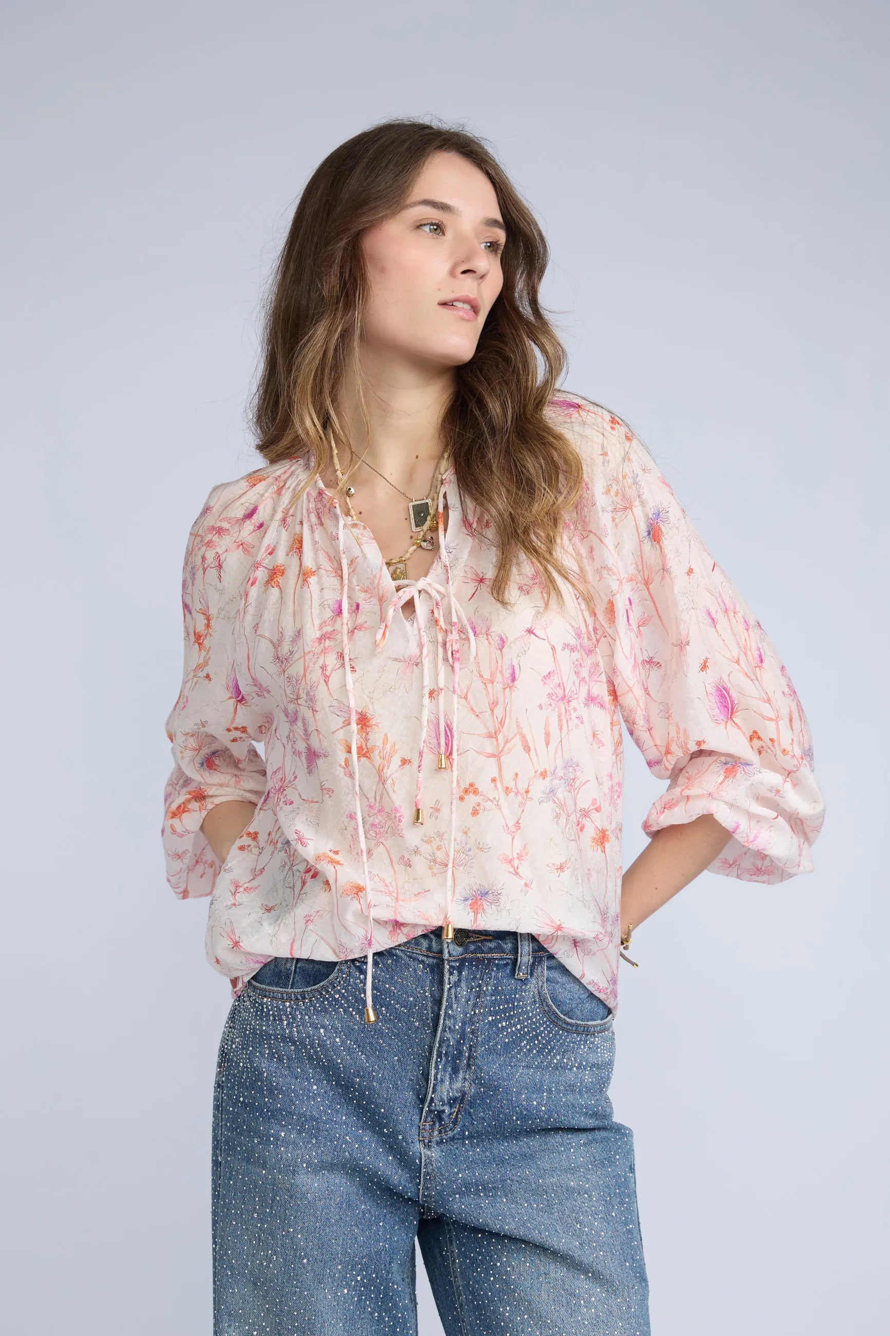Blusa Flores ML