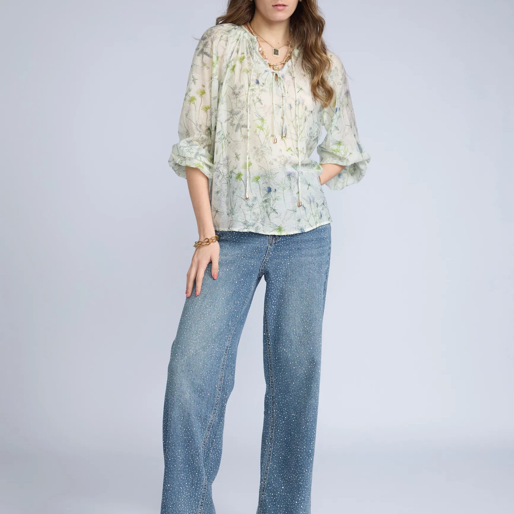Blusa Flores ML