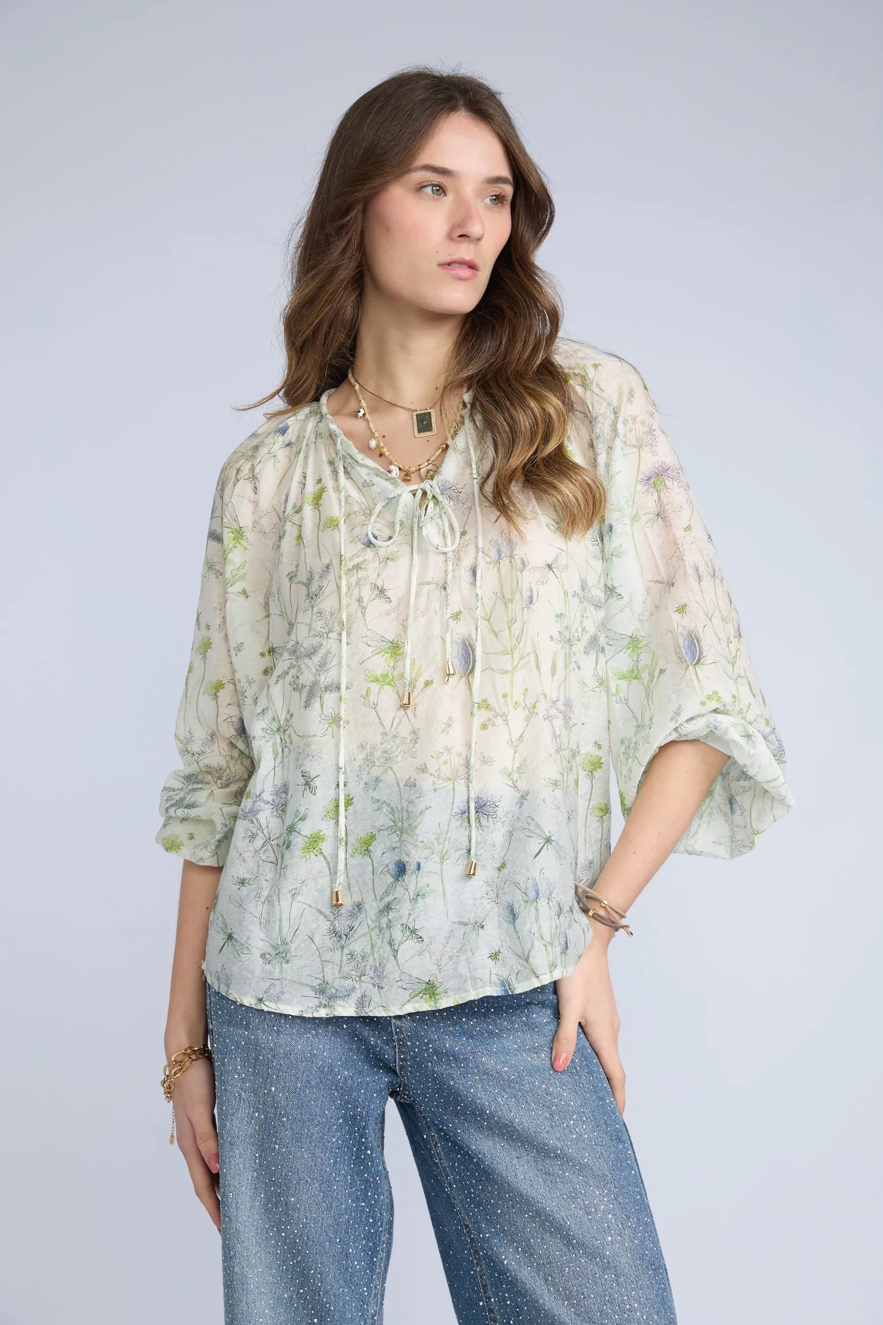 Blusa Flores ML