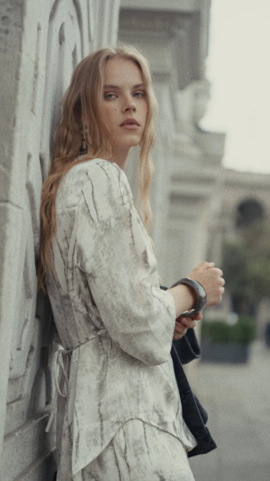 Blusa Manchas Pliegues