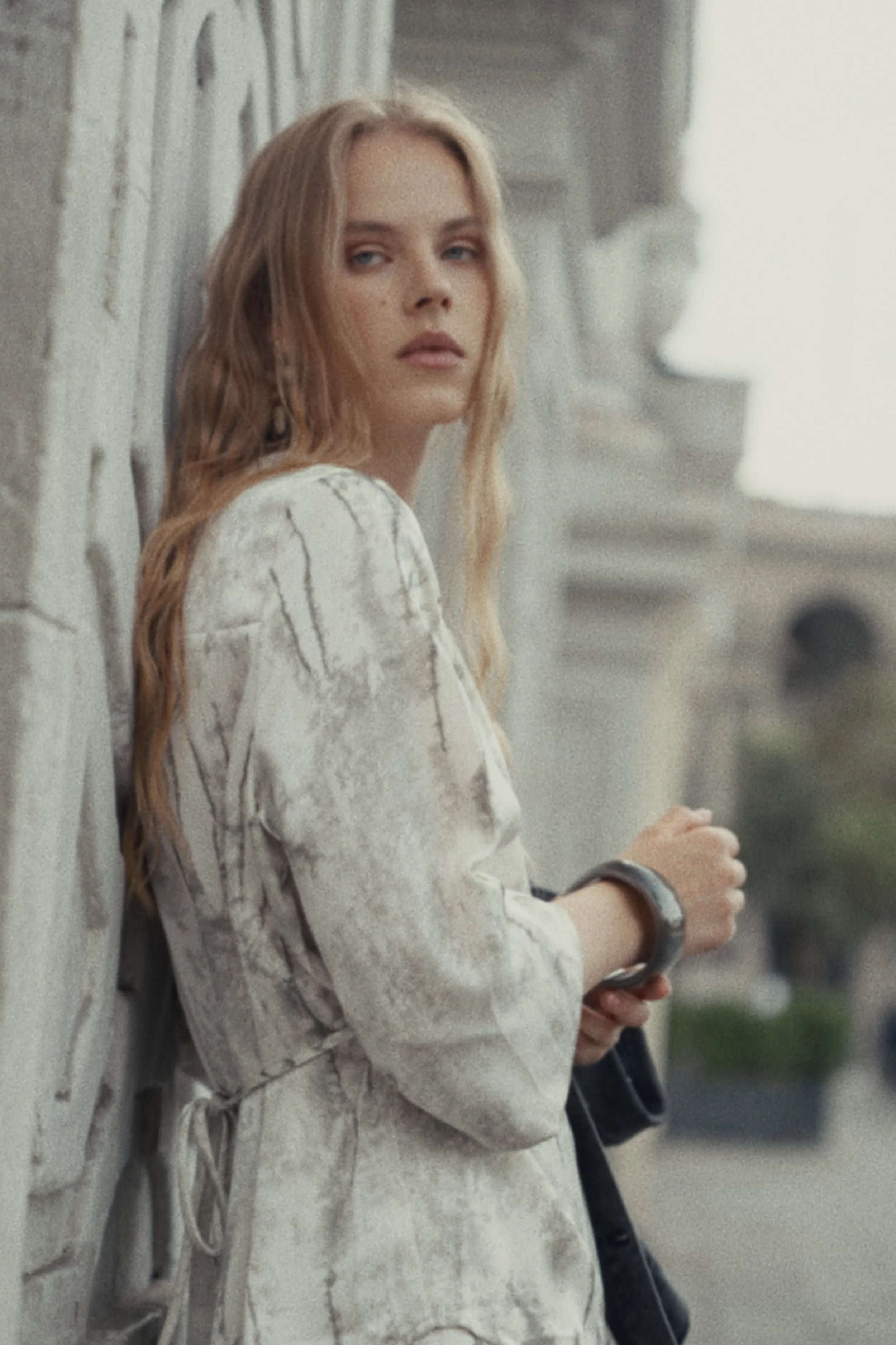 Blusa Manchas Pliegues