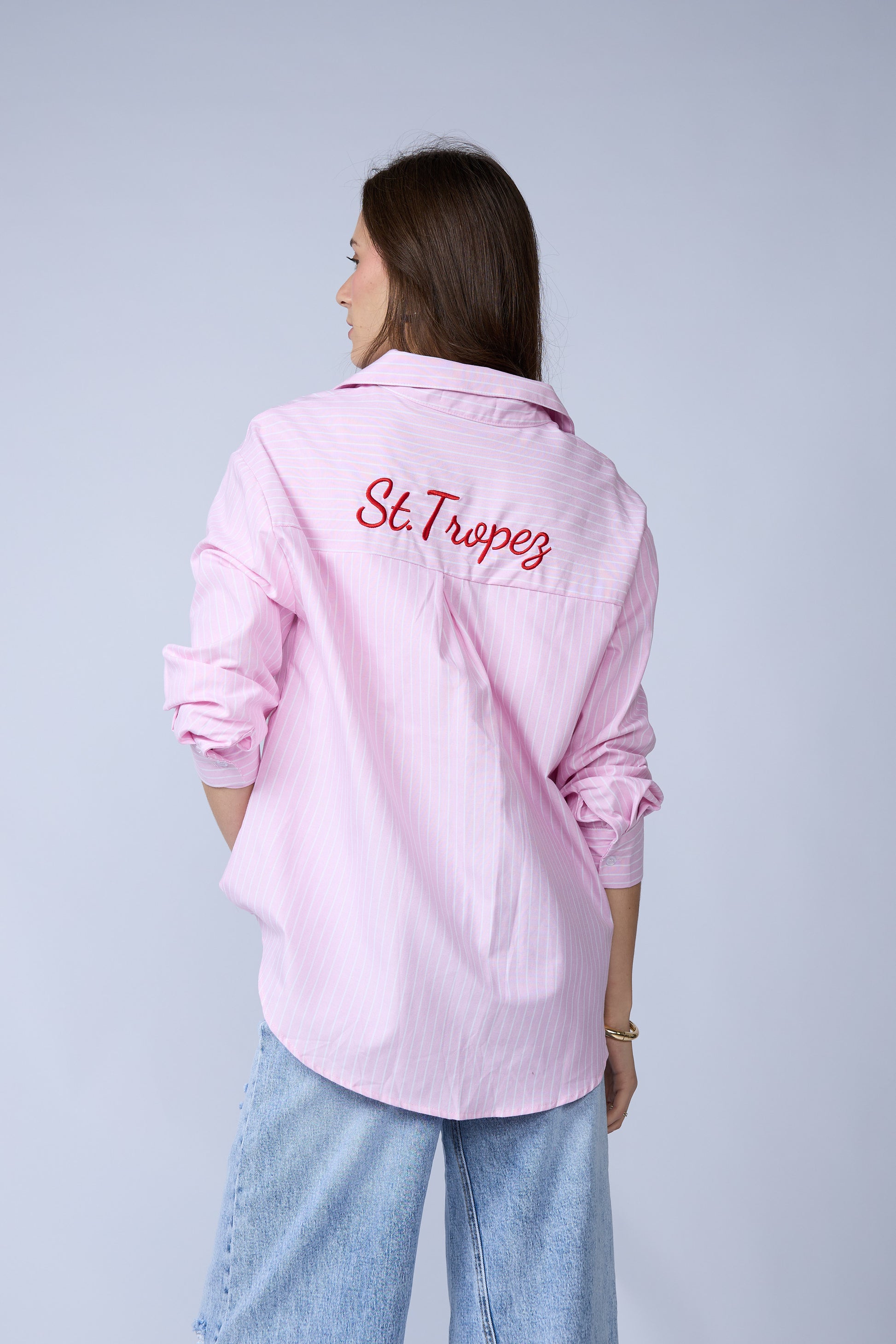 Blusa Rayas Bordado