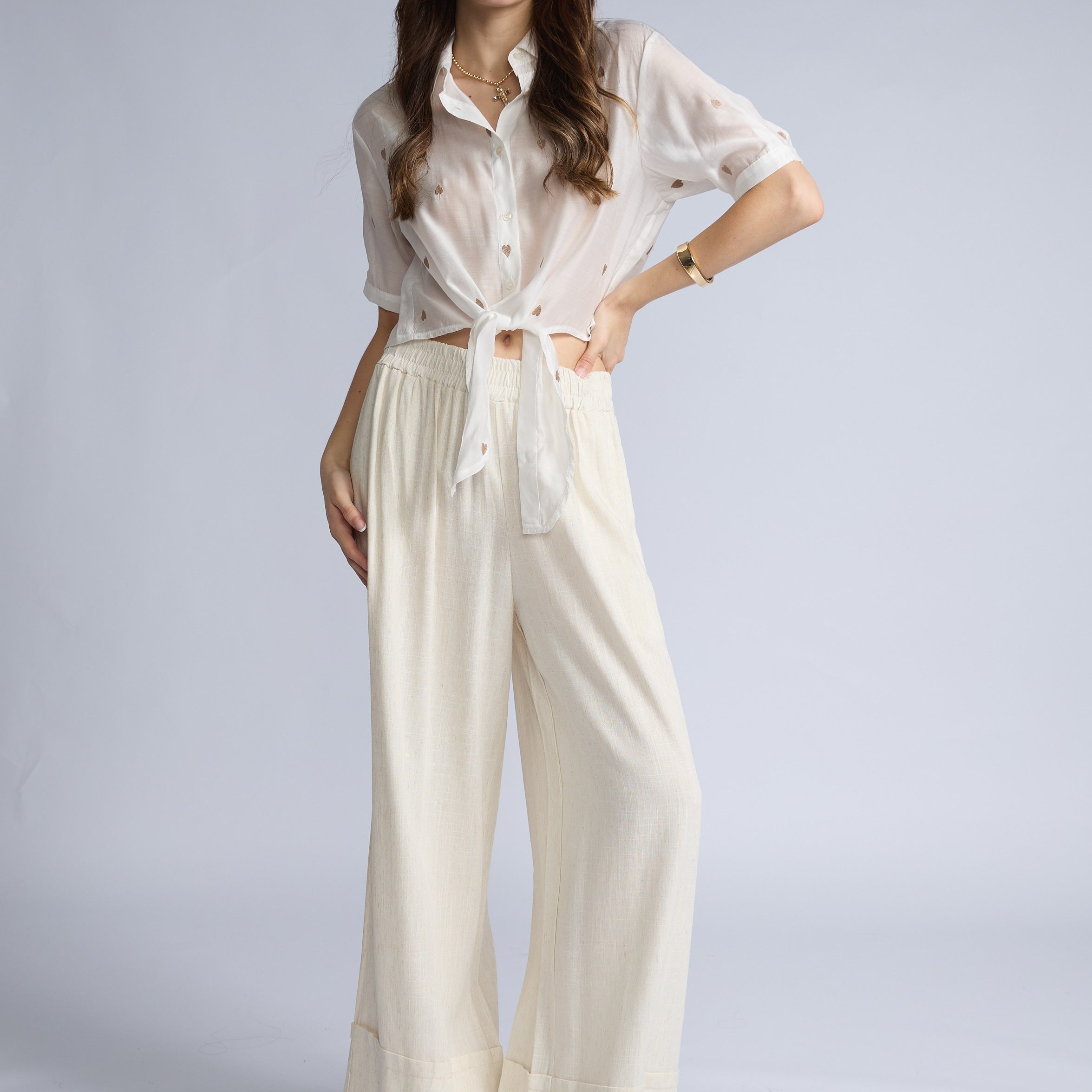 Blusa Transparente Corazones