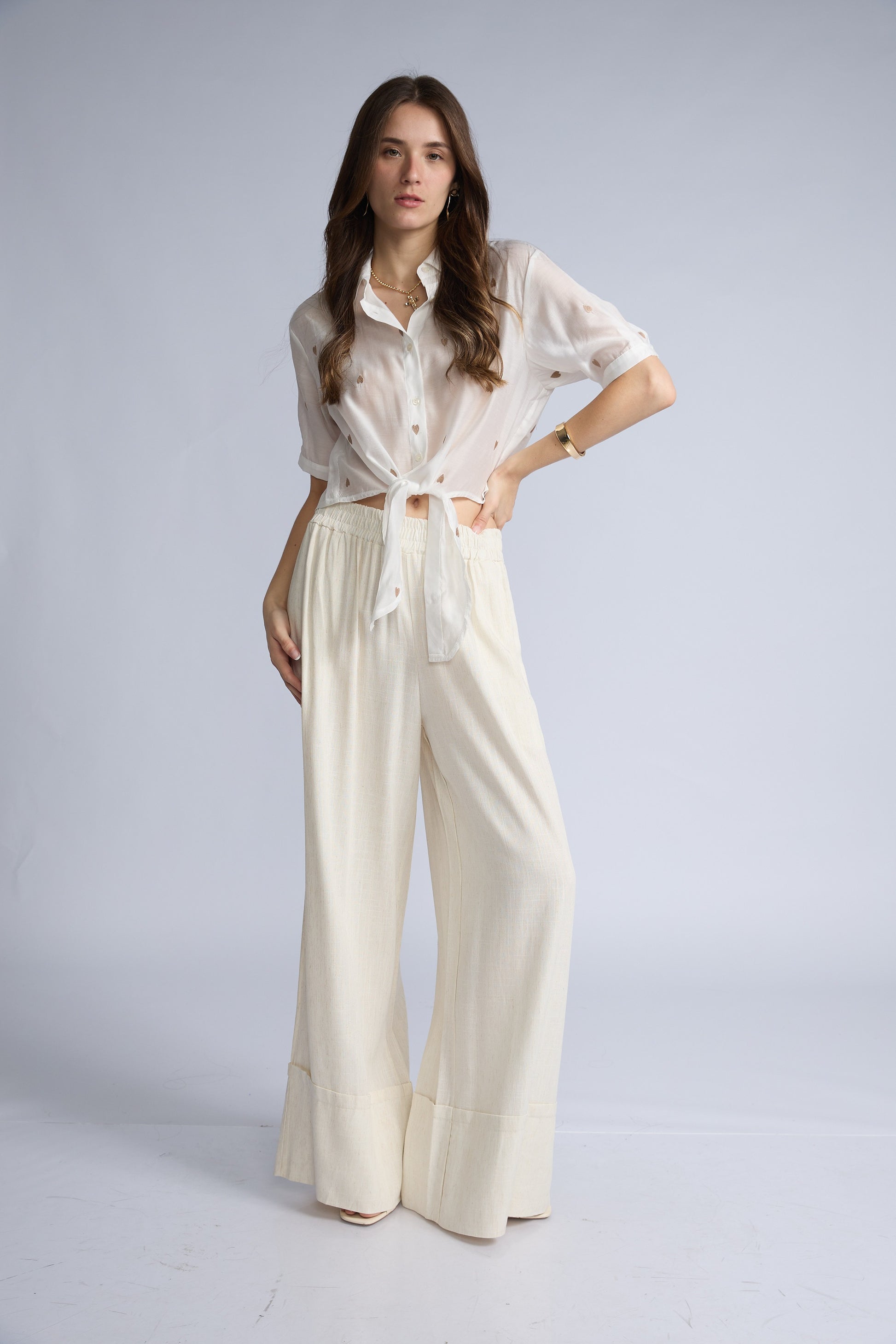 Blusa Transparente Corazones