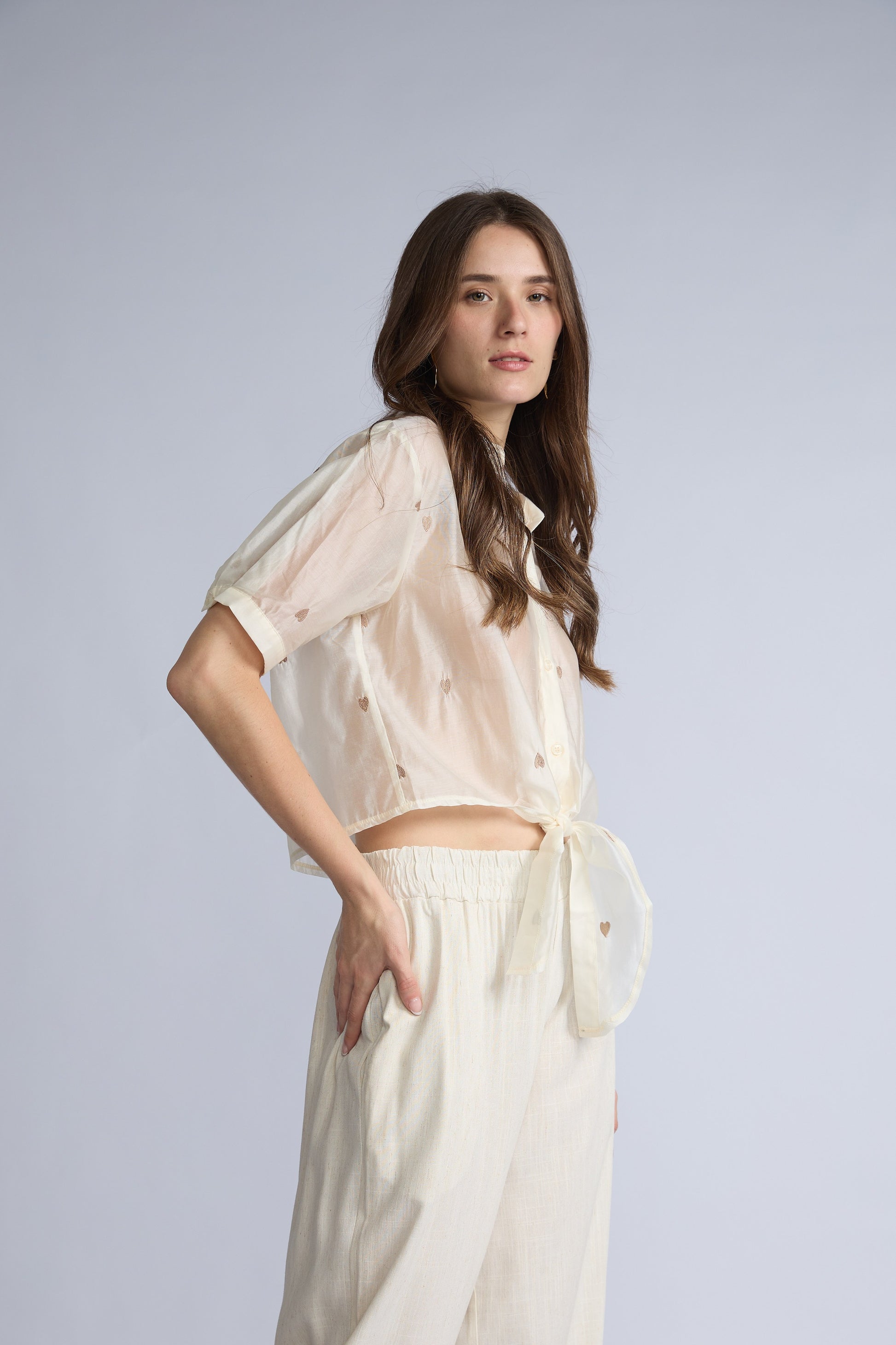 Blusa Transparente Corazones