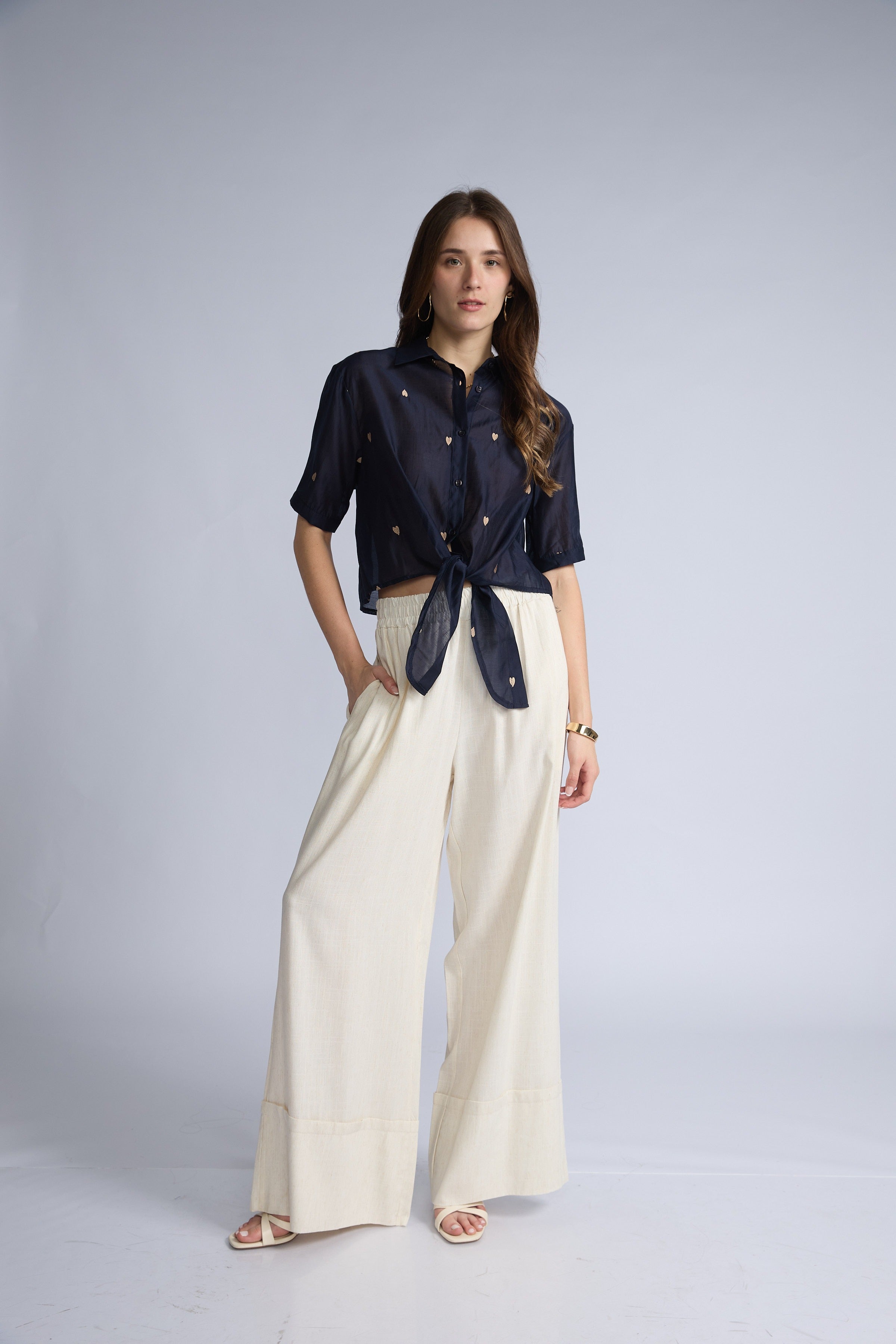 Blusa Transparente Corazones