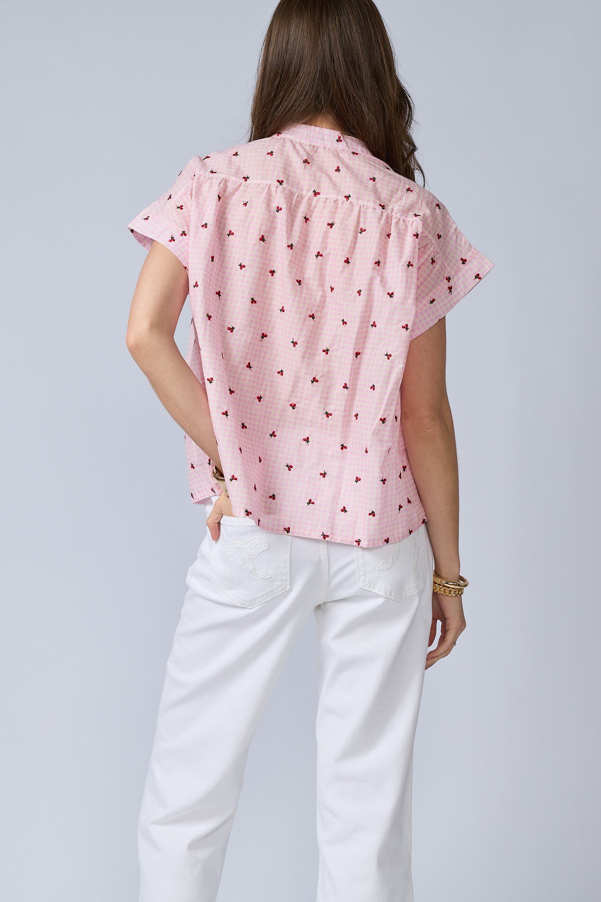 Blusa Vichy Cherries