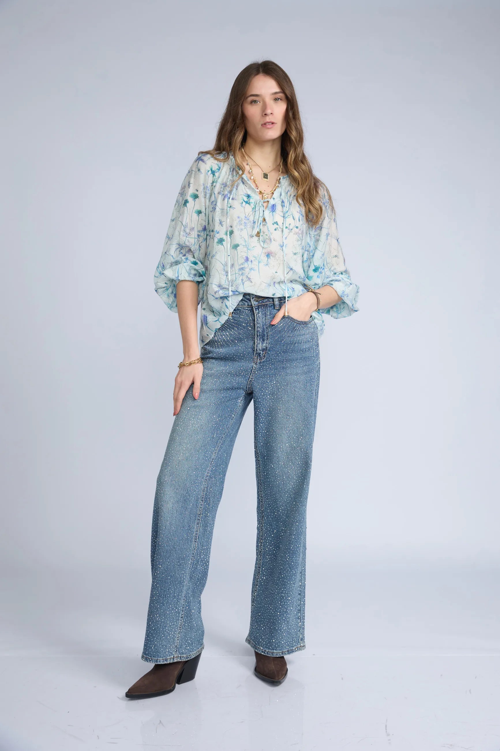 Blusa Flores ML
