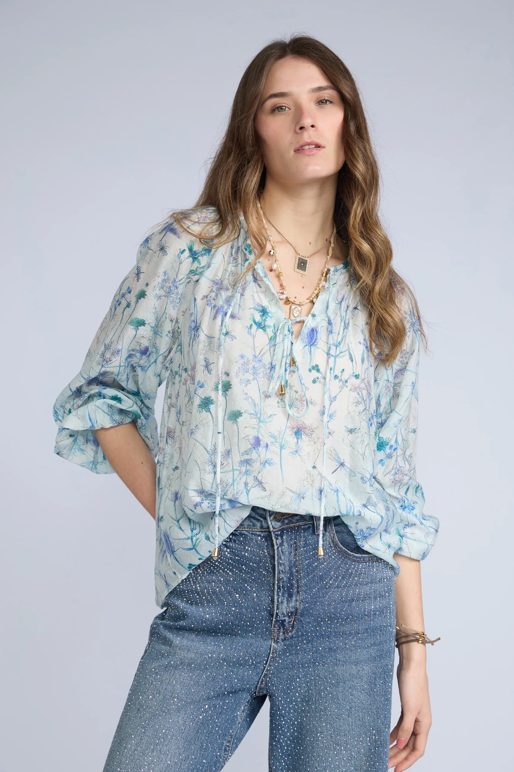 Blusa Flores ML
