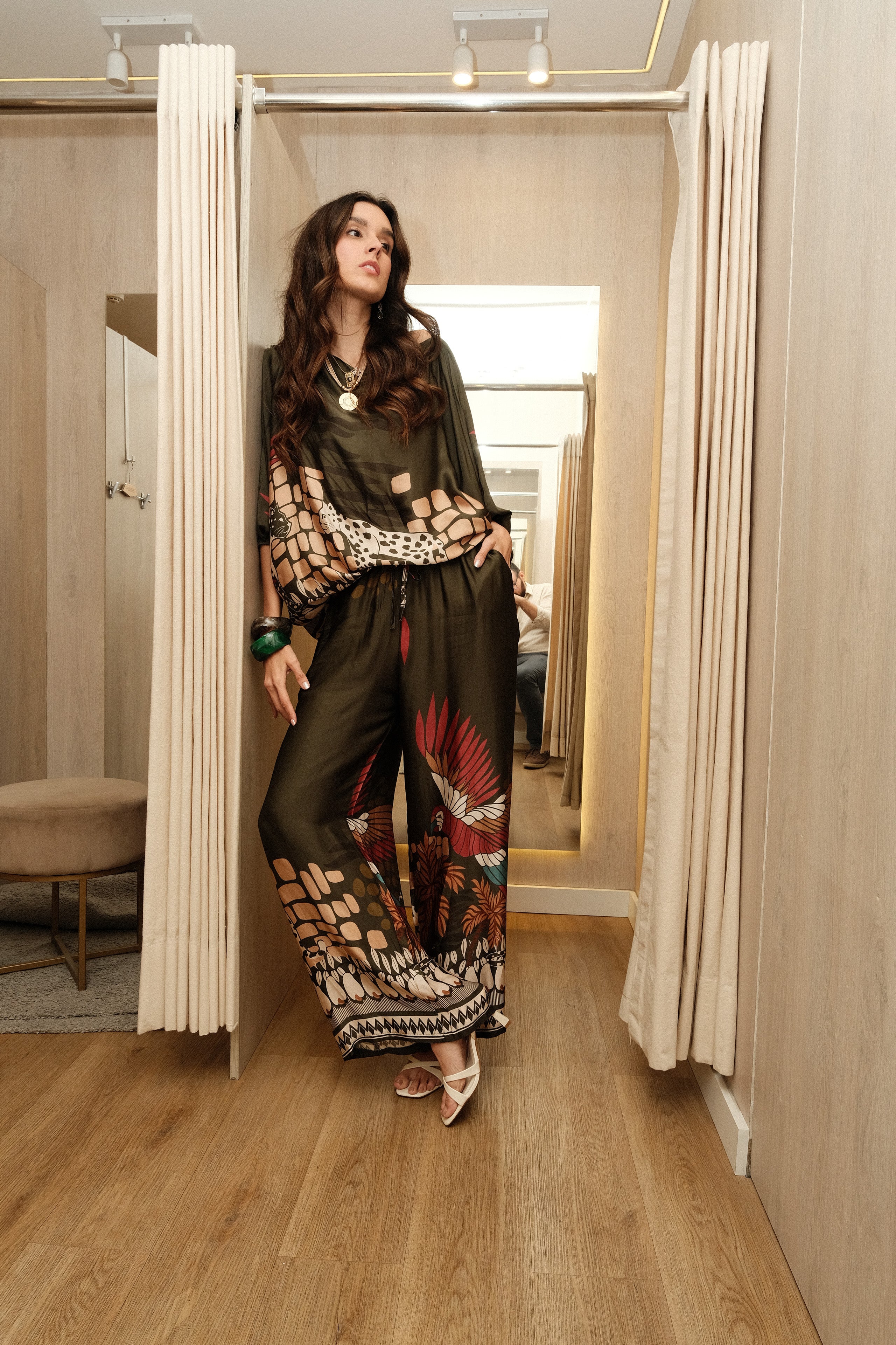 Pantalon Estampado Flores