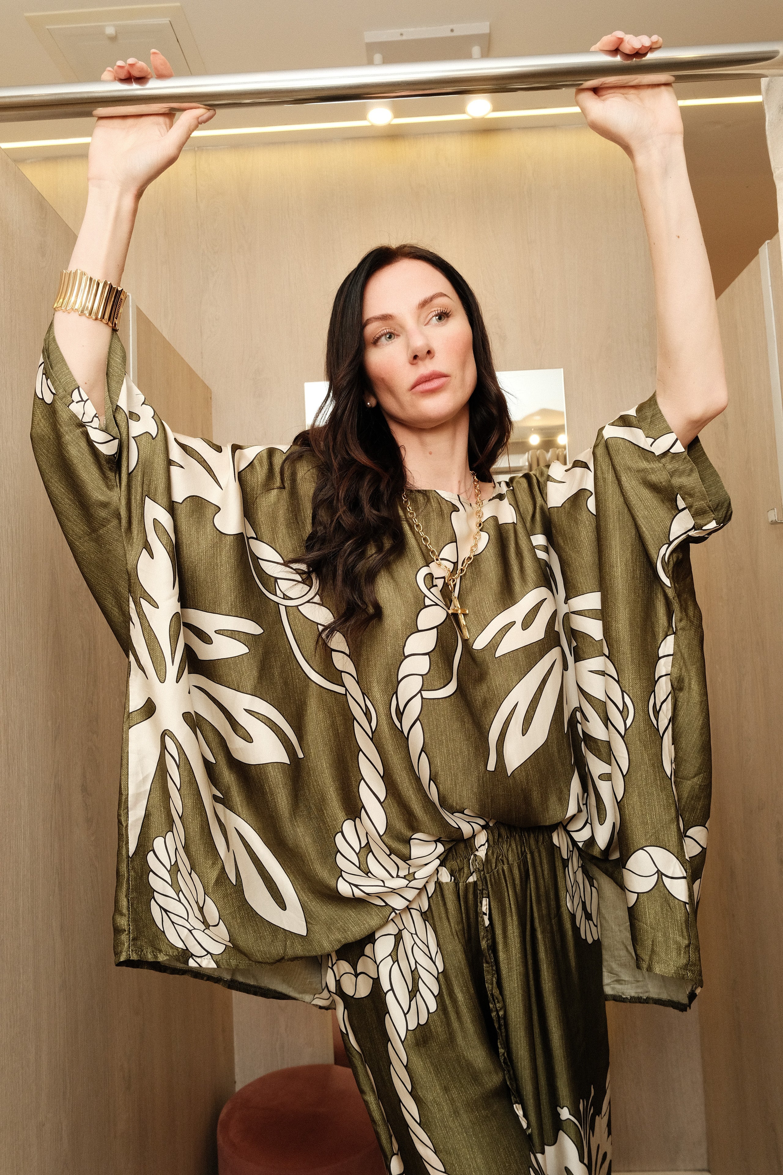 Blusa Estampada Palmeras