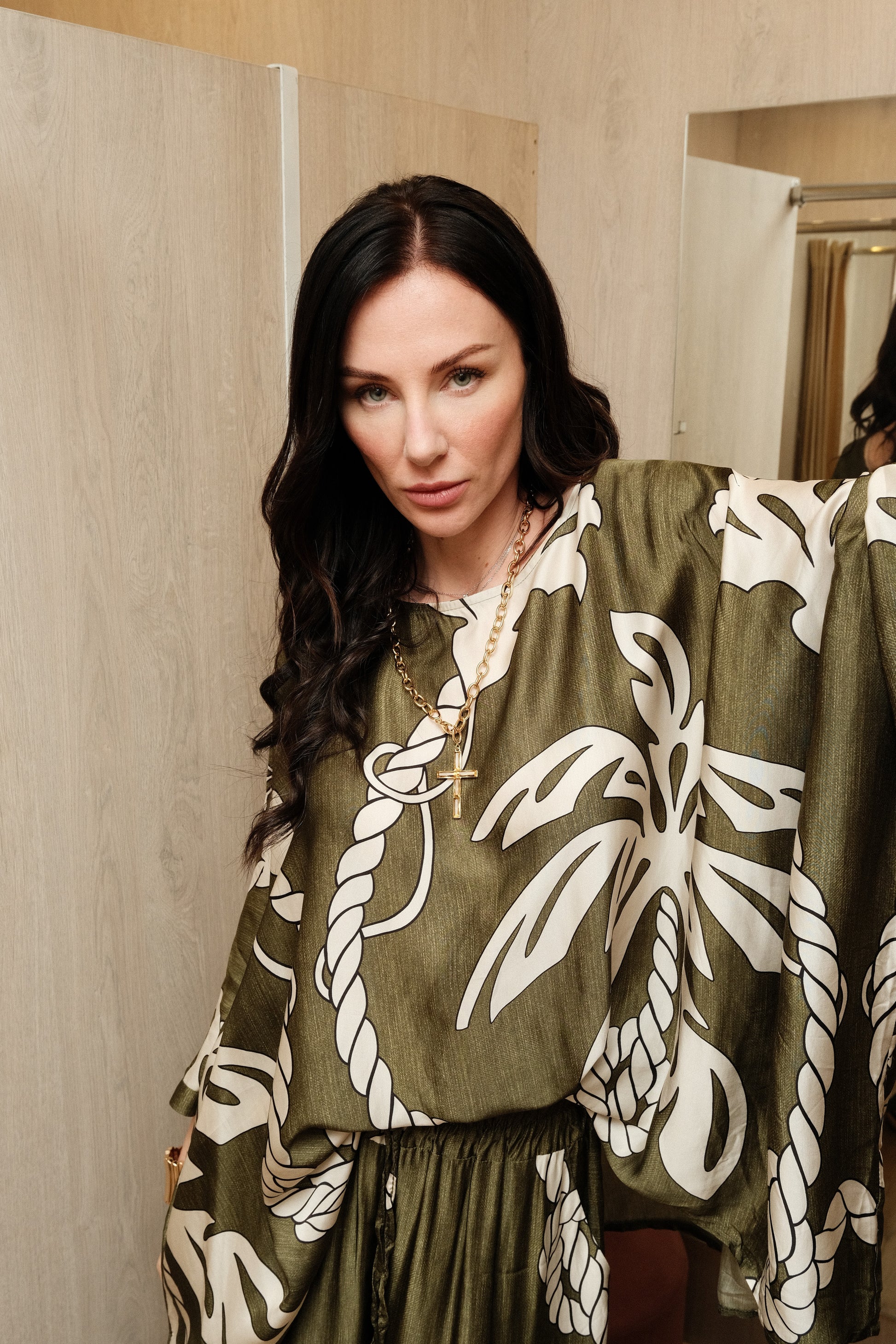 Blusa Estampada Palmeras