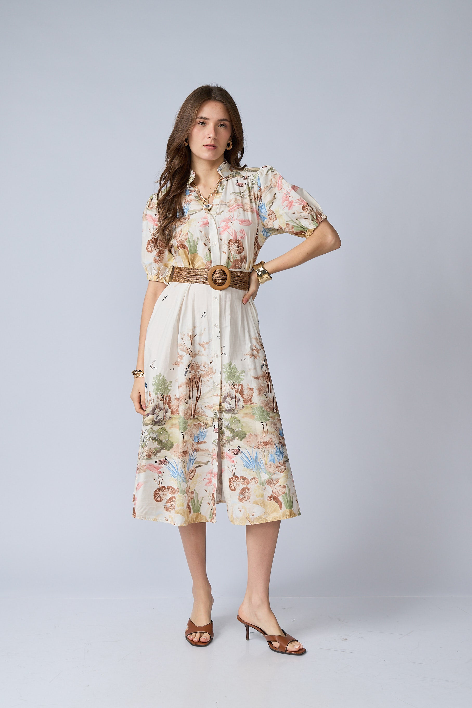 Camisero Cinturon Estampado