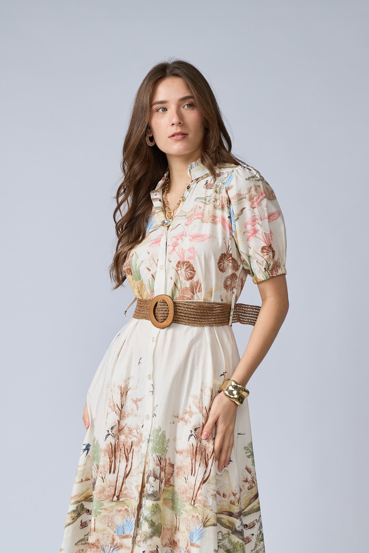Camisero Cinturon Estampado