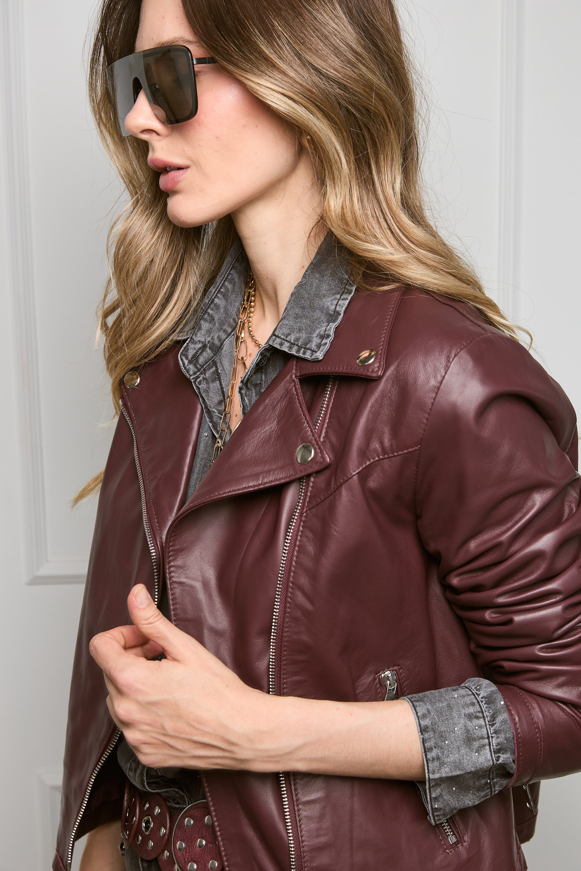 Casaca Biker Cuero