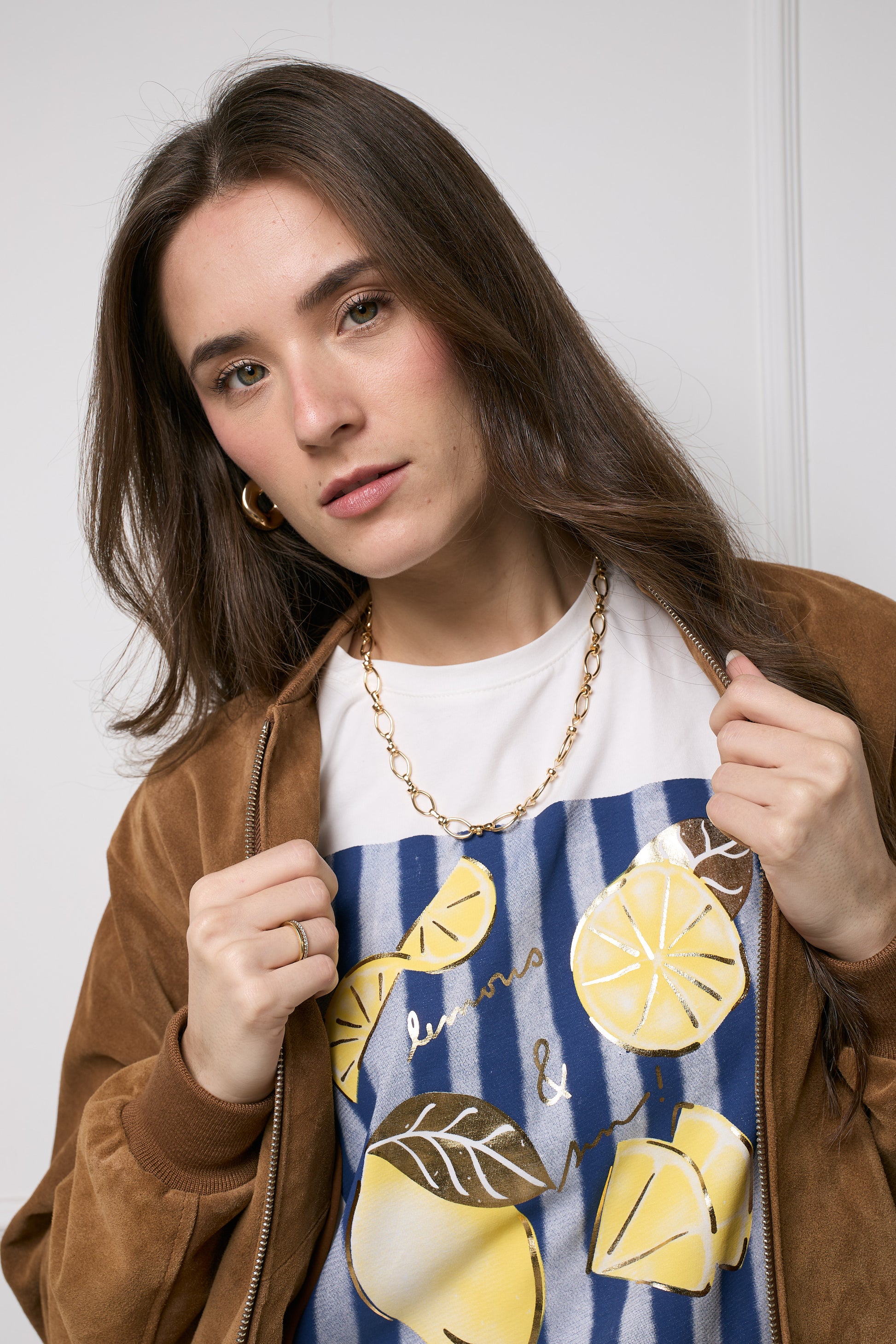 Casaca Bomber Gamuza