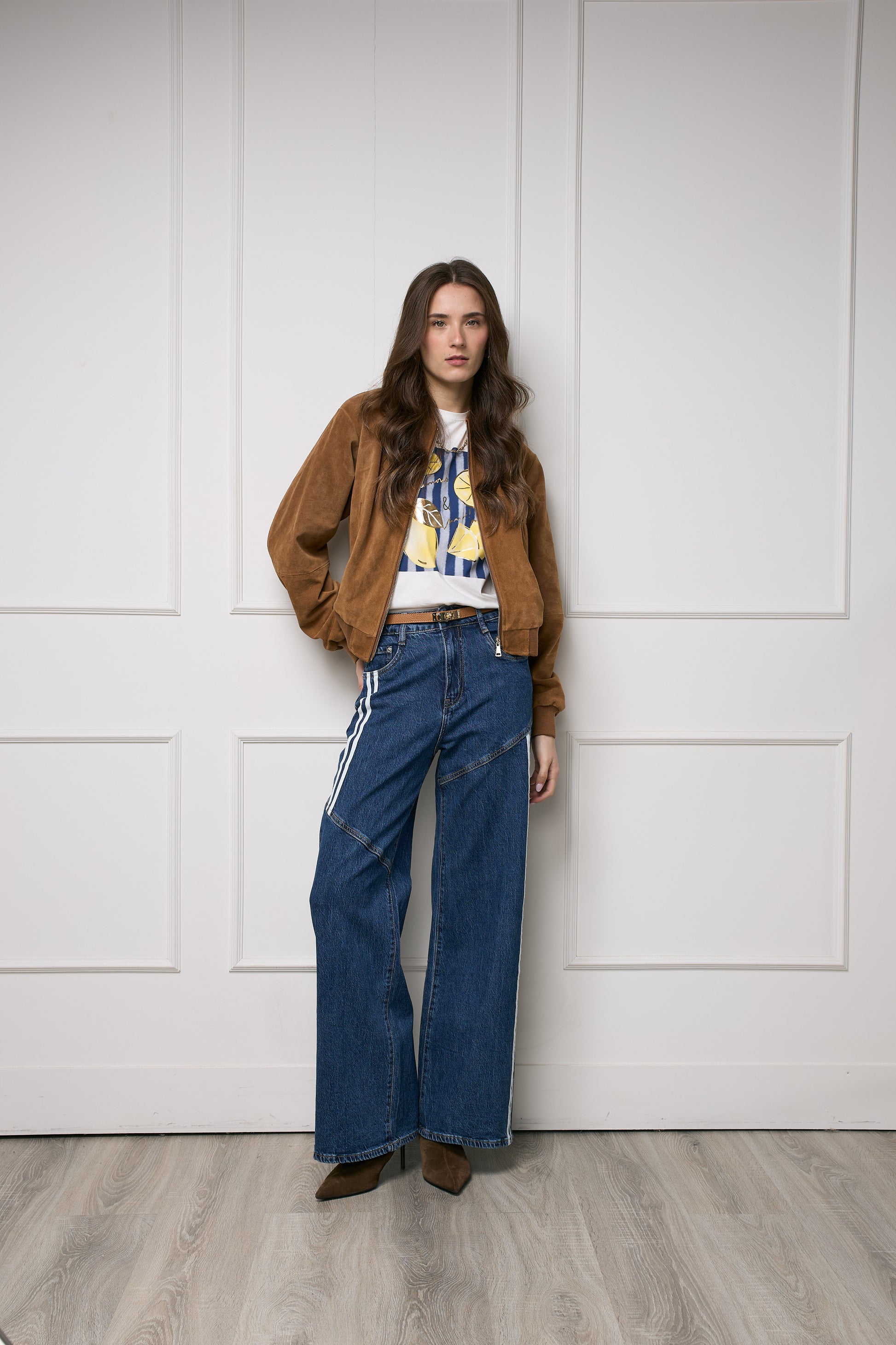 Casaca Bomber Gamuza