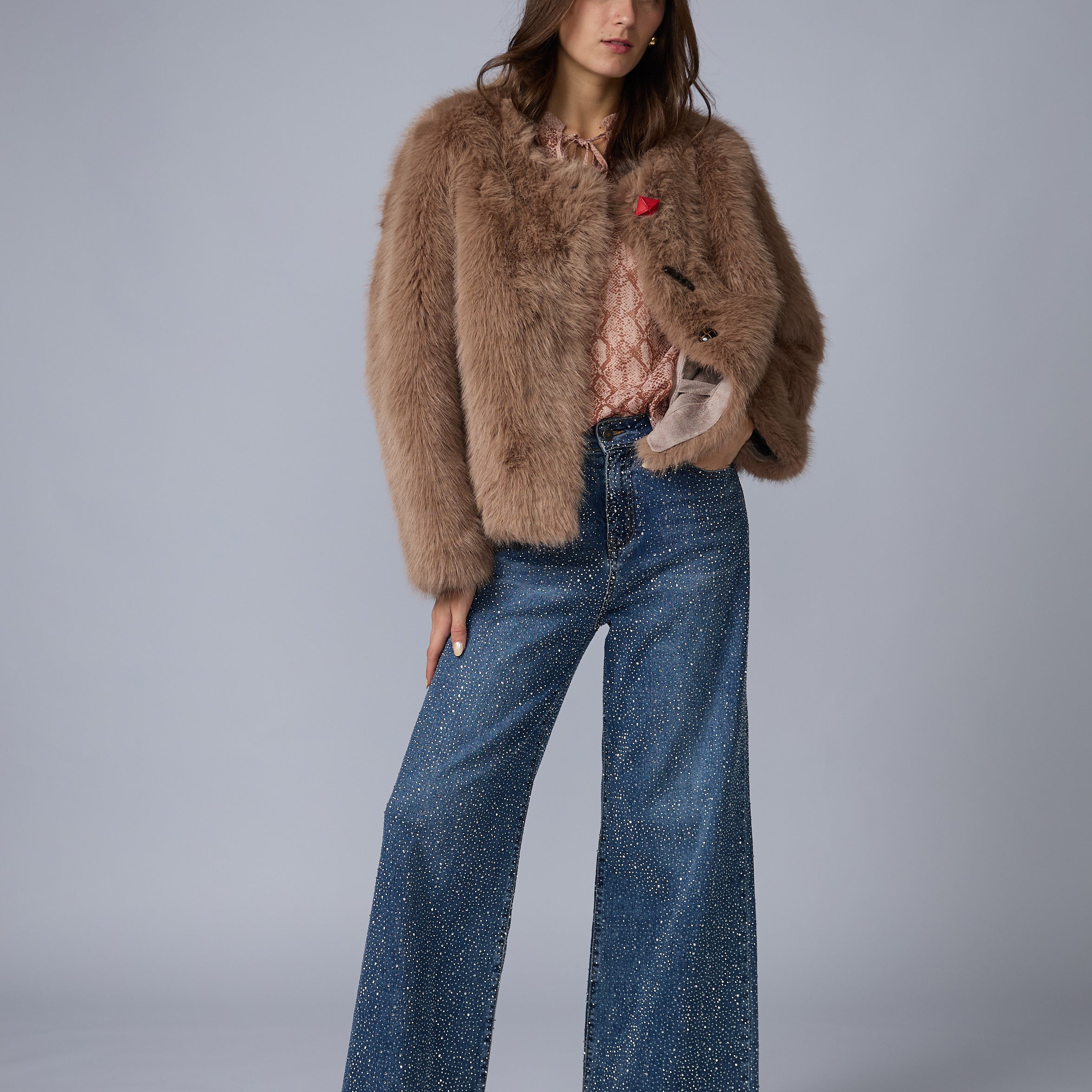 Casaca Fur Botones Desigual