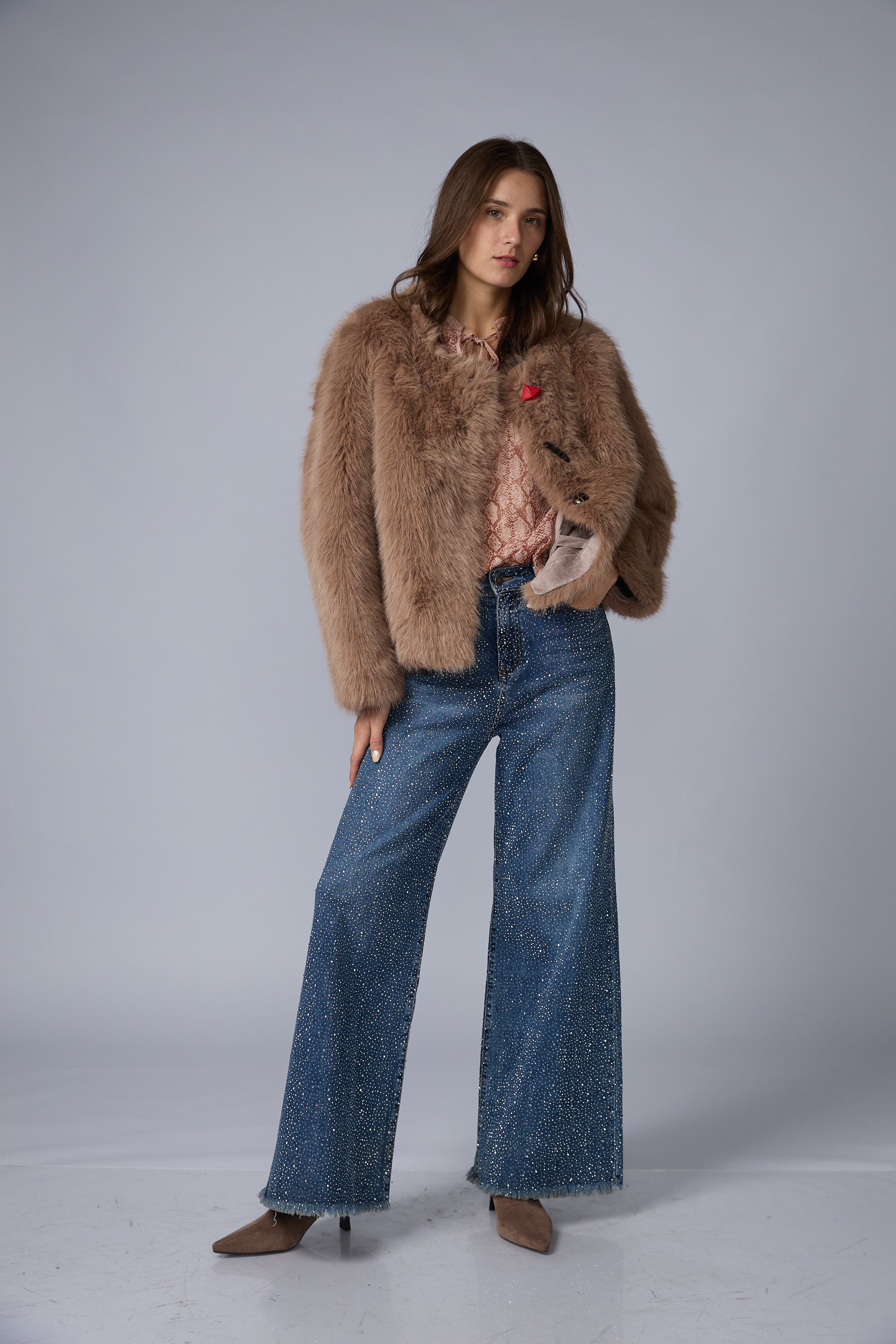 Casaca Fur Botones Desigual