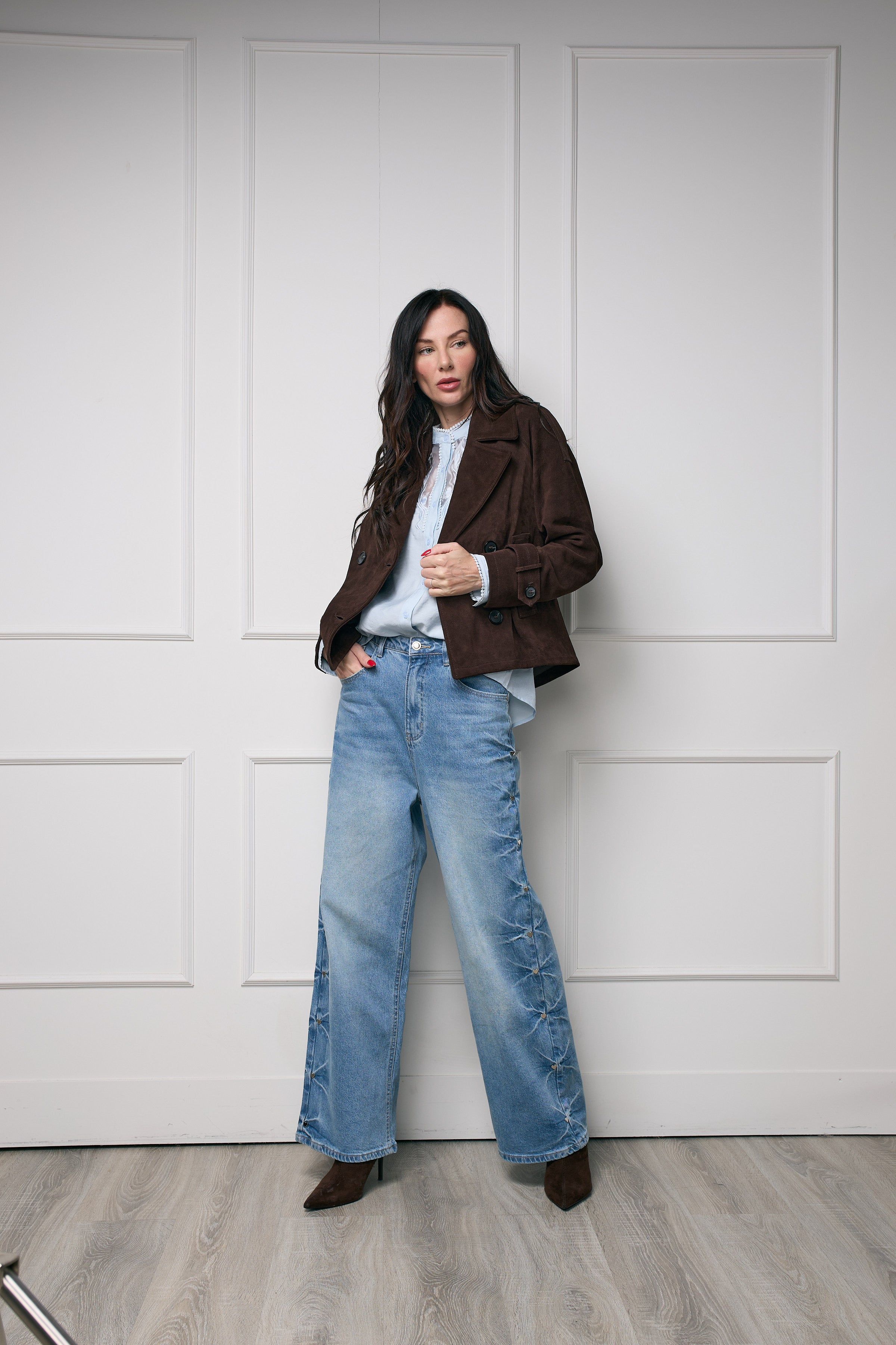 Casaca Trench Gamuza