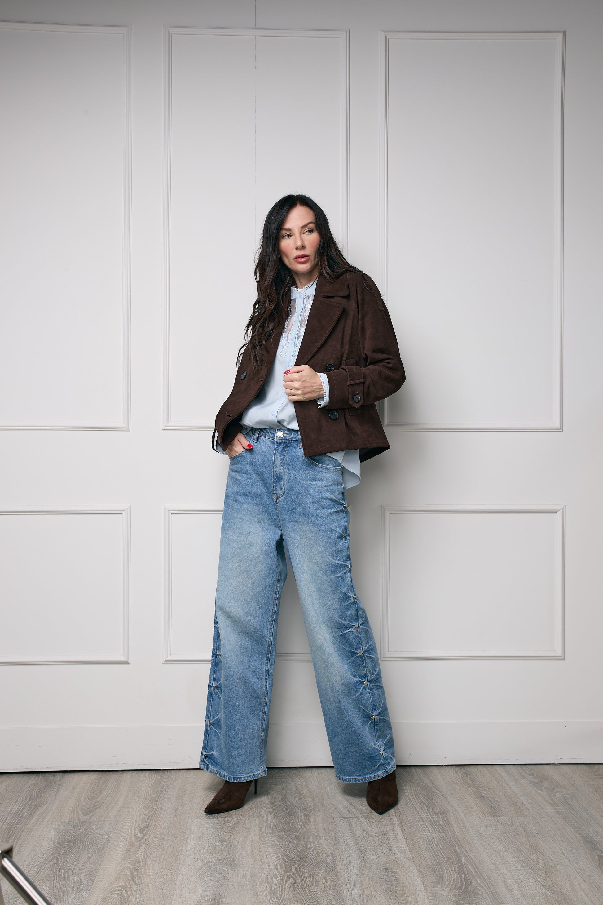 Casaca Trench Gamuza