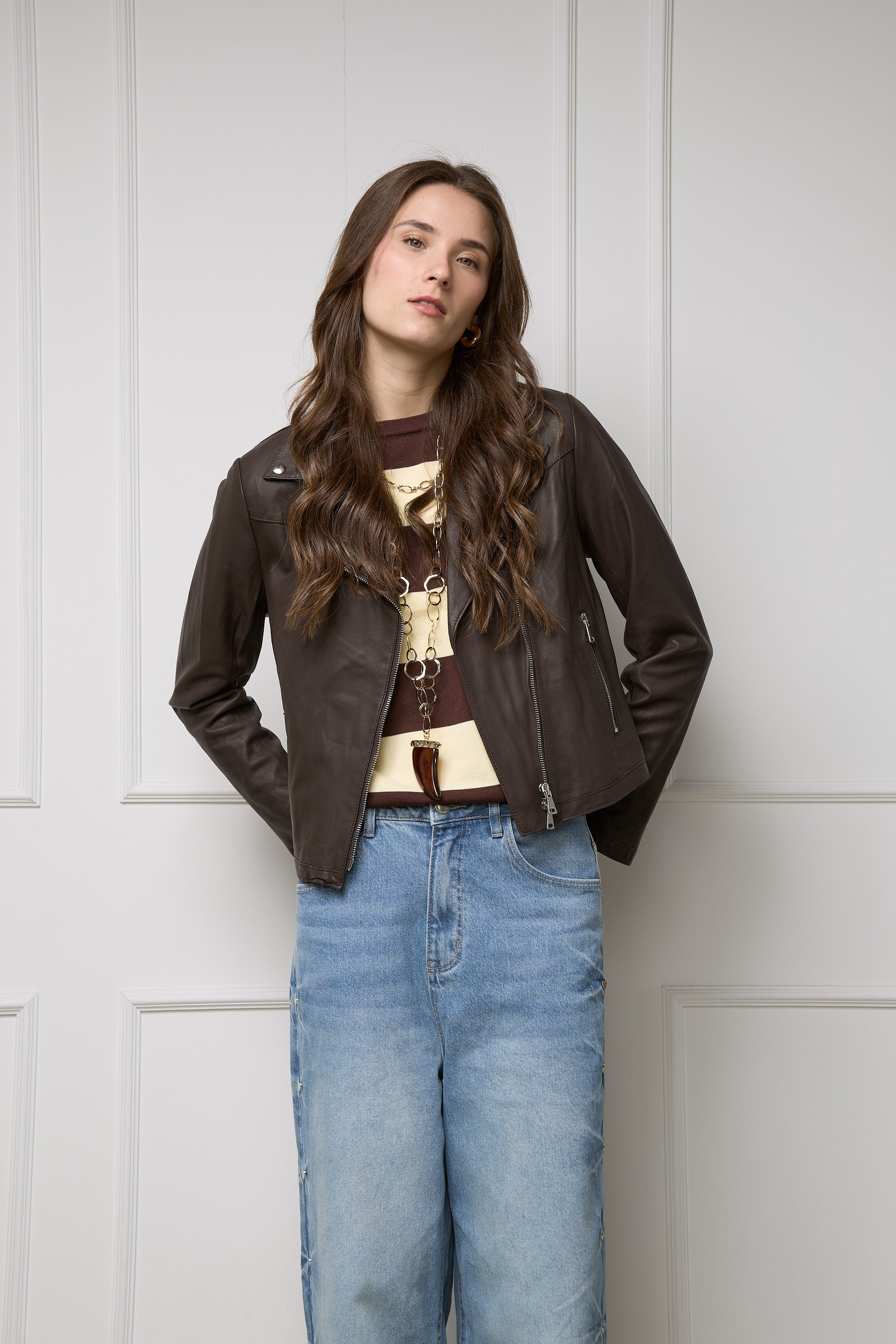 Casaca Biker Cuero