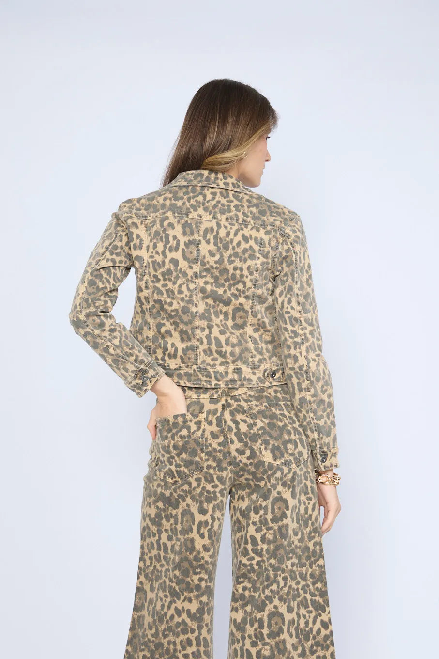 Casaca Denim Animal Print