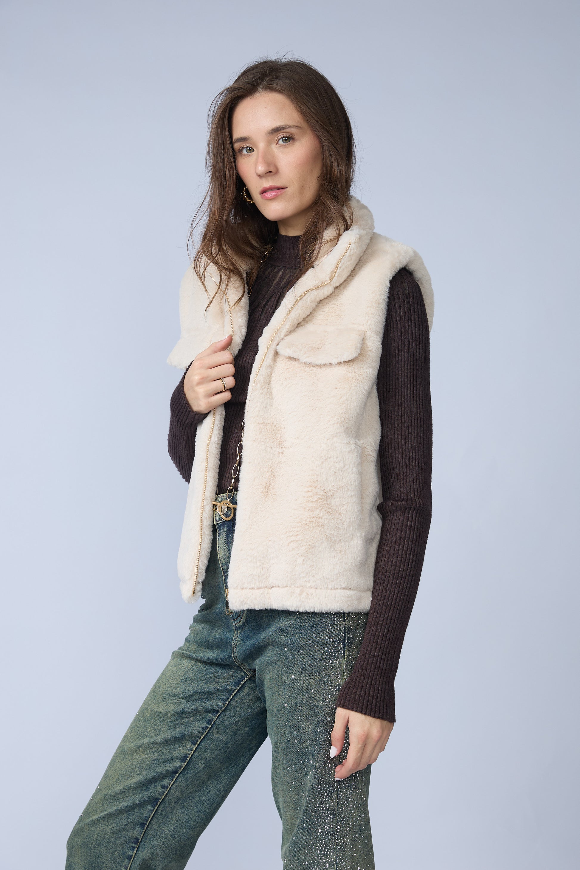 Chaleco Fur Alto