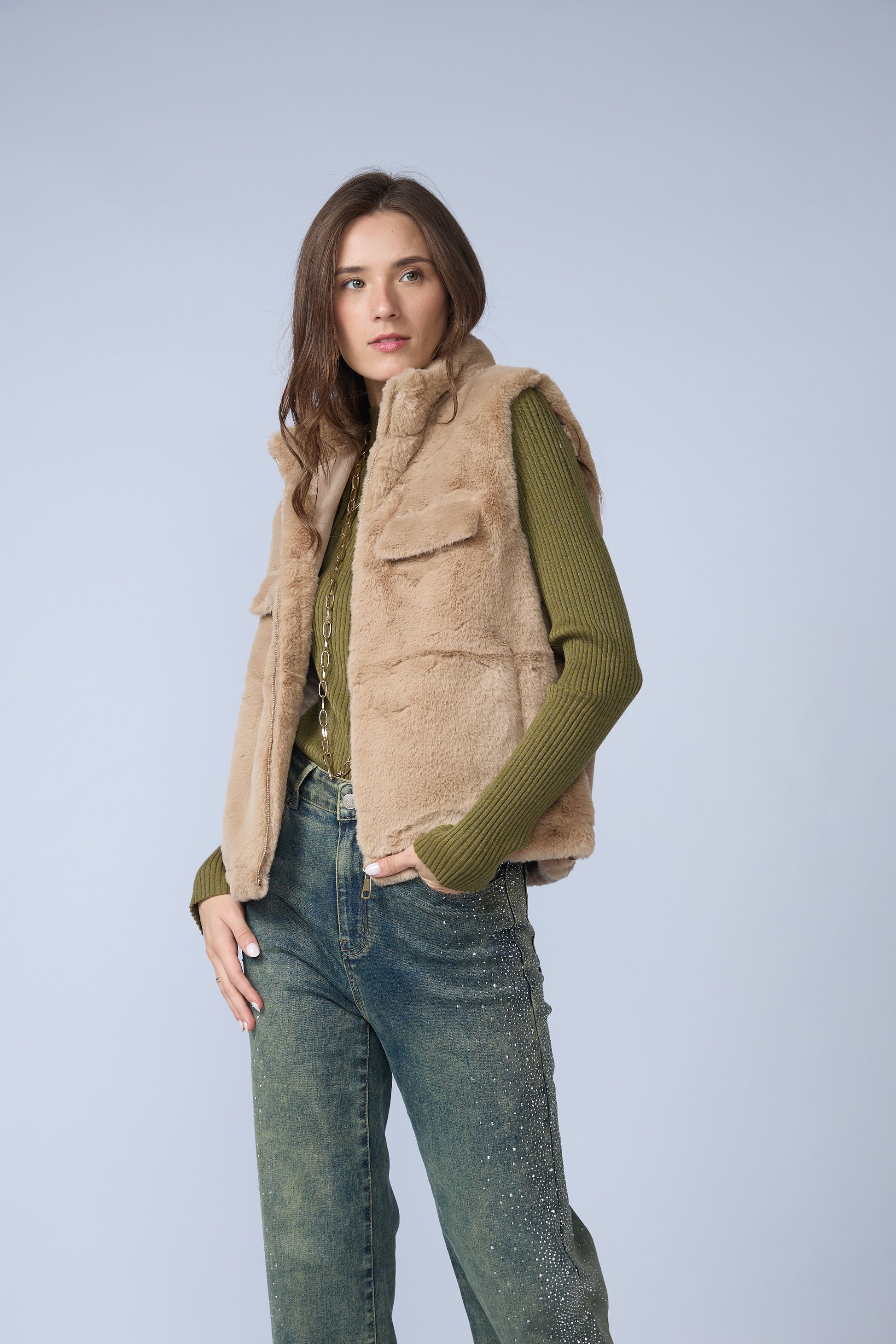 Chaleco Fur Alto