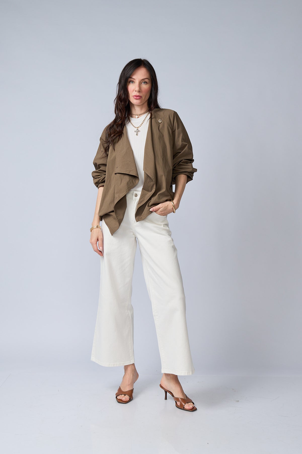 Chaqueta Boton Lateral