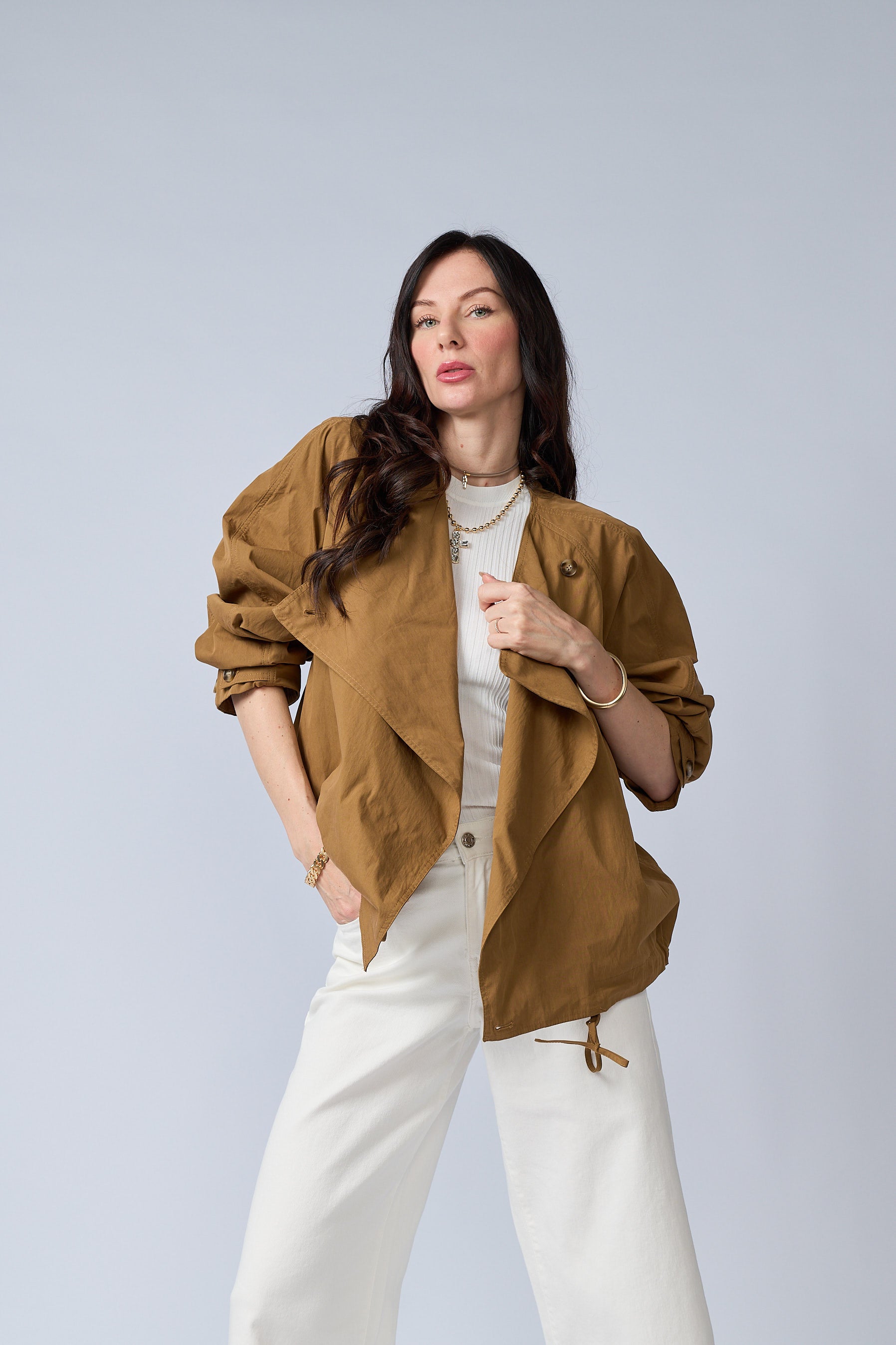 Chaqueta Boton Lateral