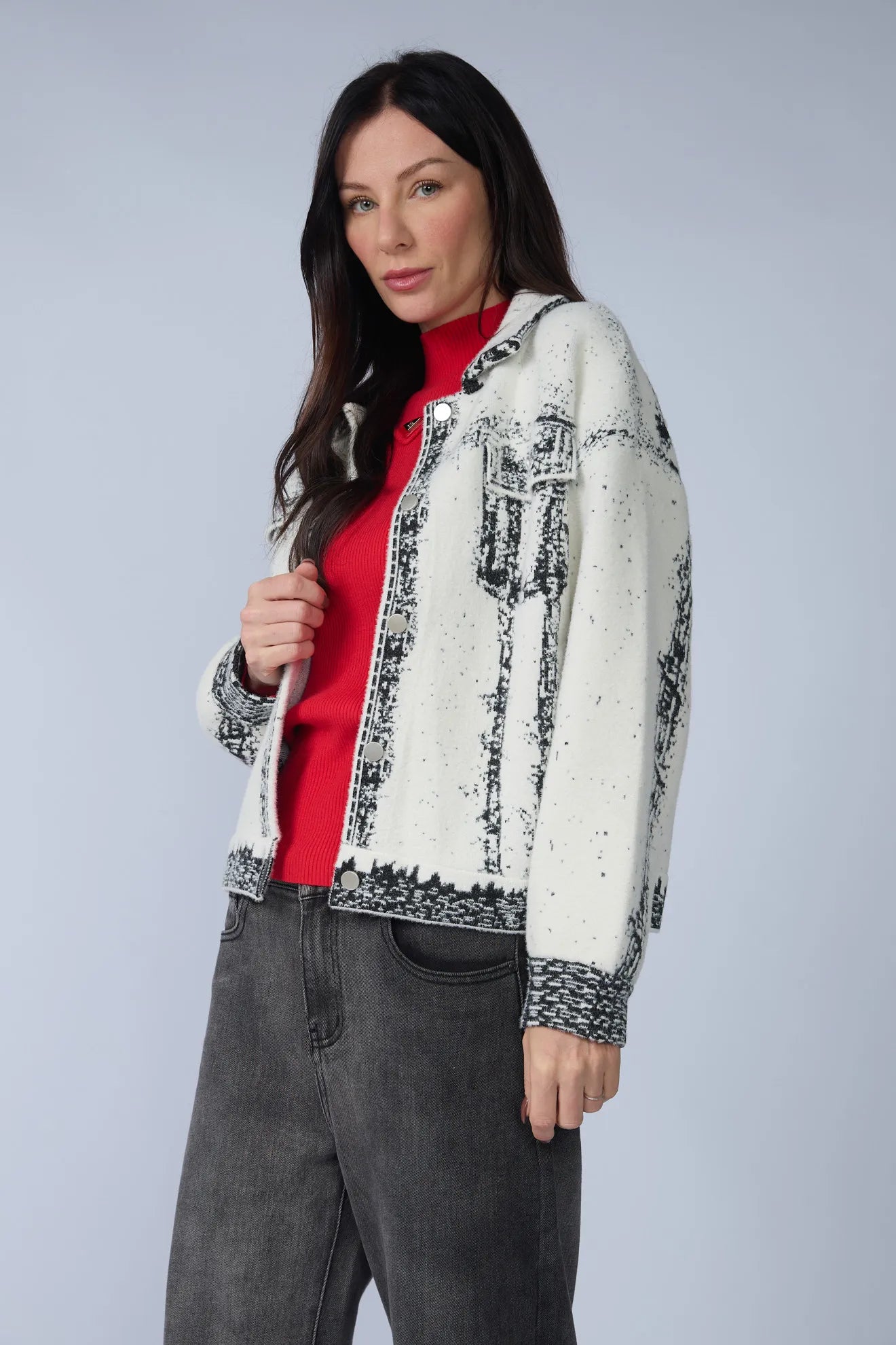 Chaqueta Botones Bicolor