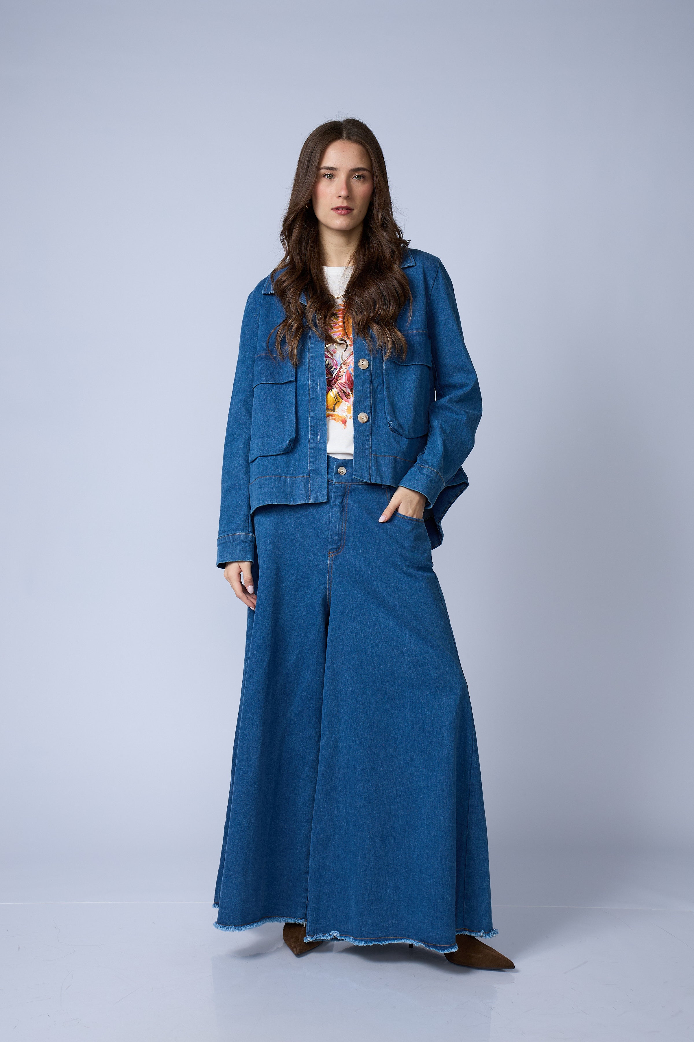 Chaqueta Denim Cargo