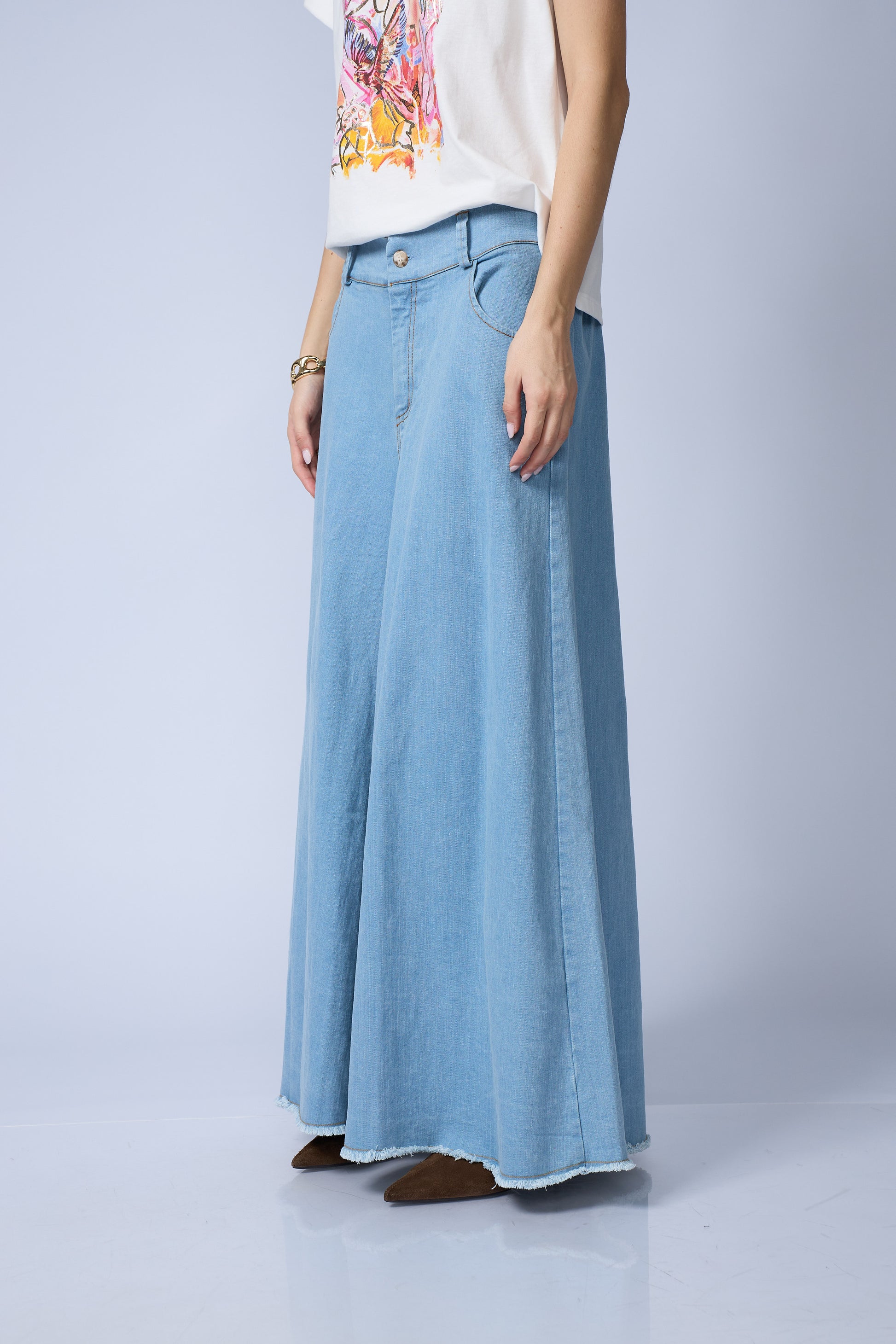 Palazzo Denim Basta Desflecada