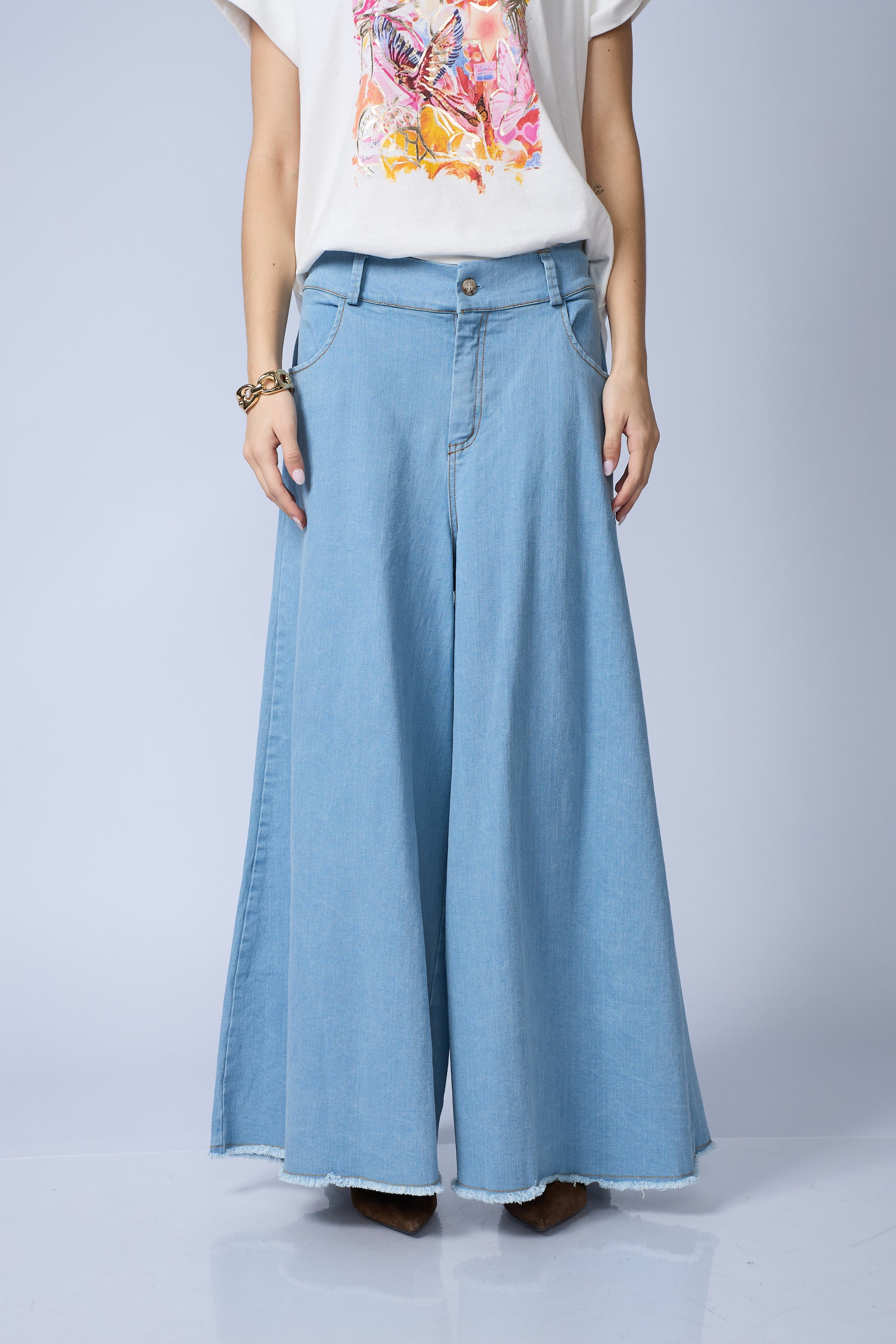 Palazzo Denim Basta Desflecada