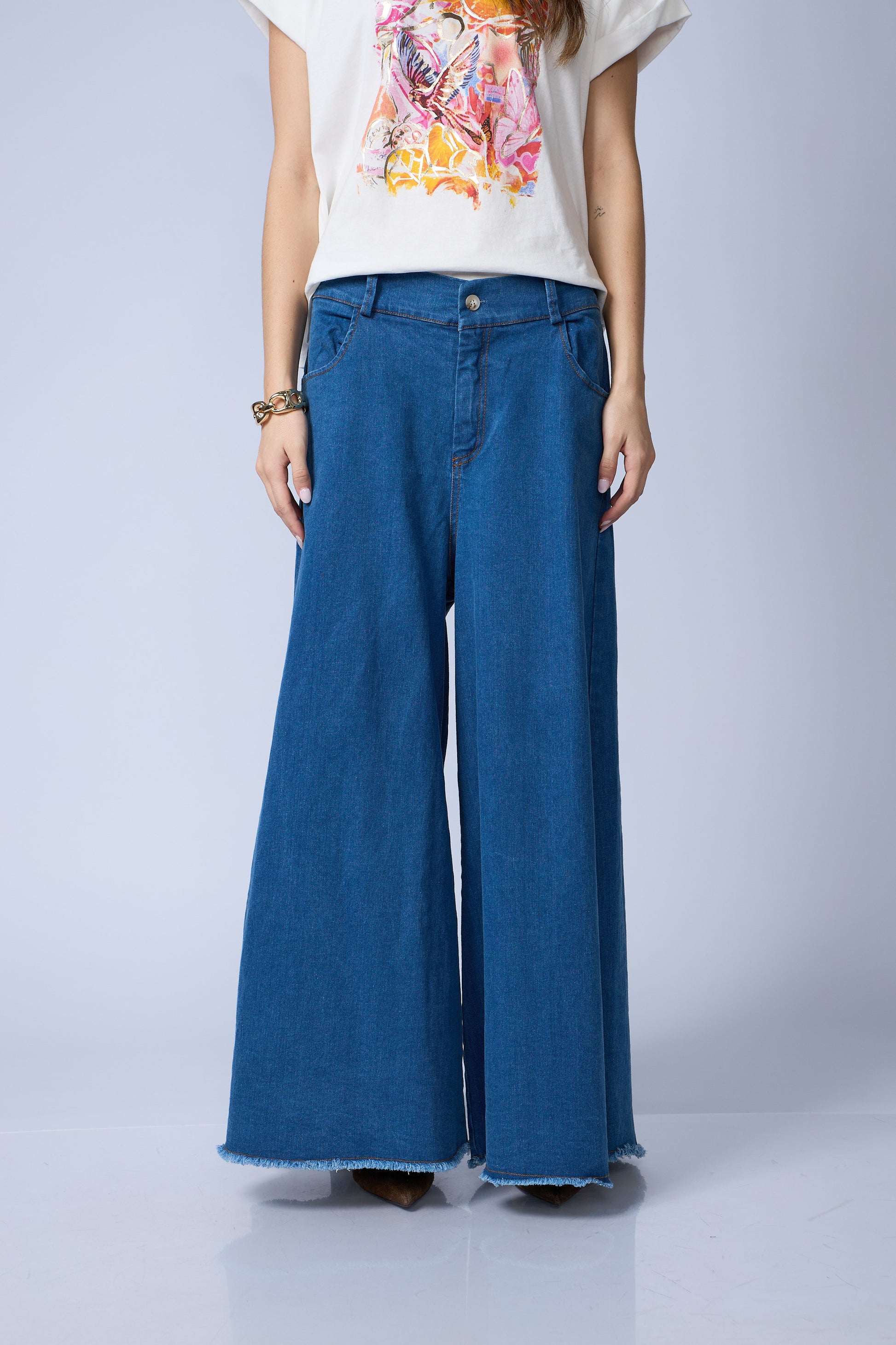 Palazzo Denim Basta Desflecada