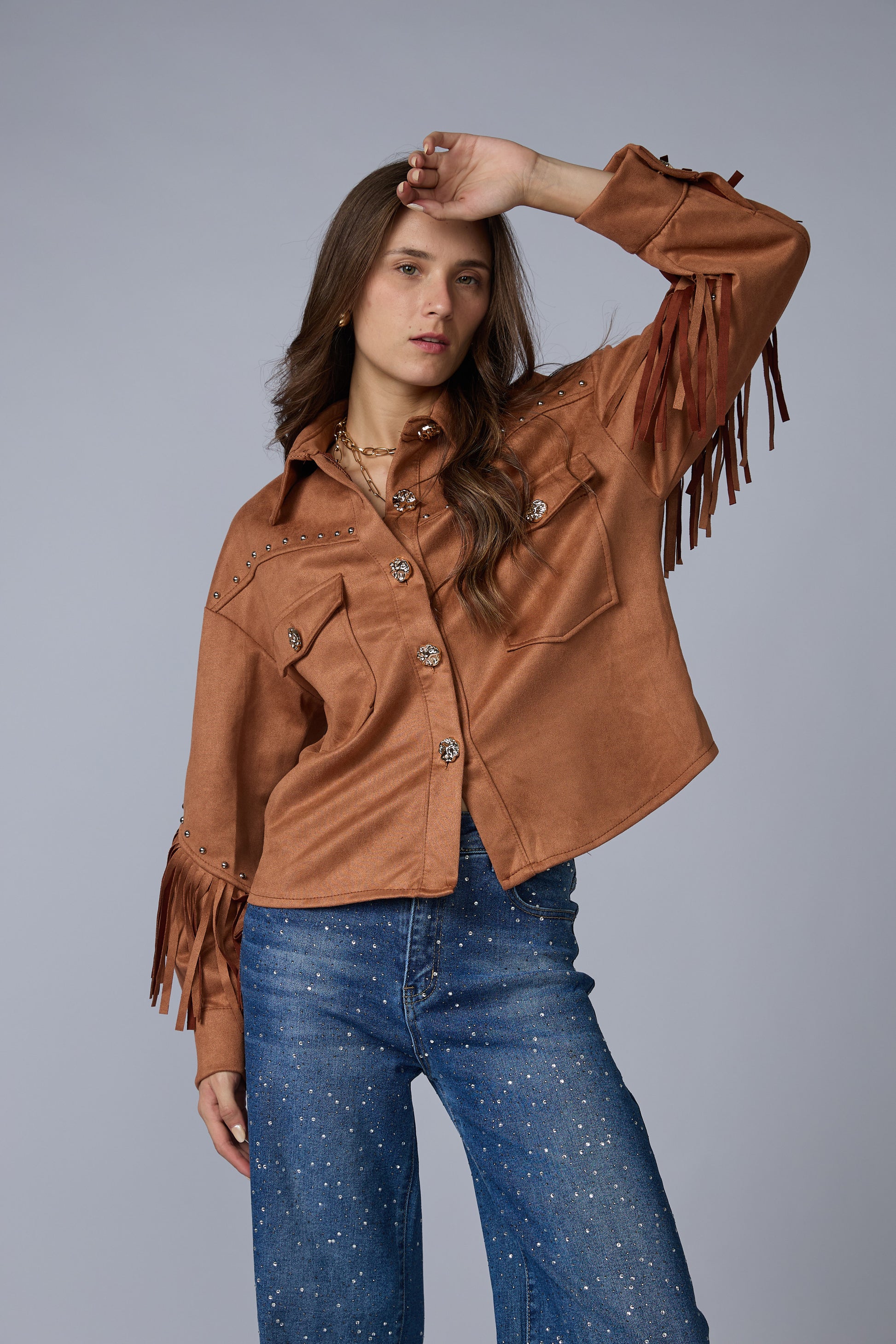 Chaqueta Flecos