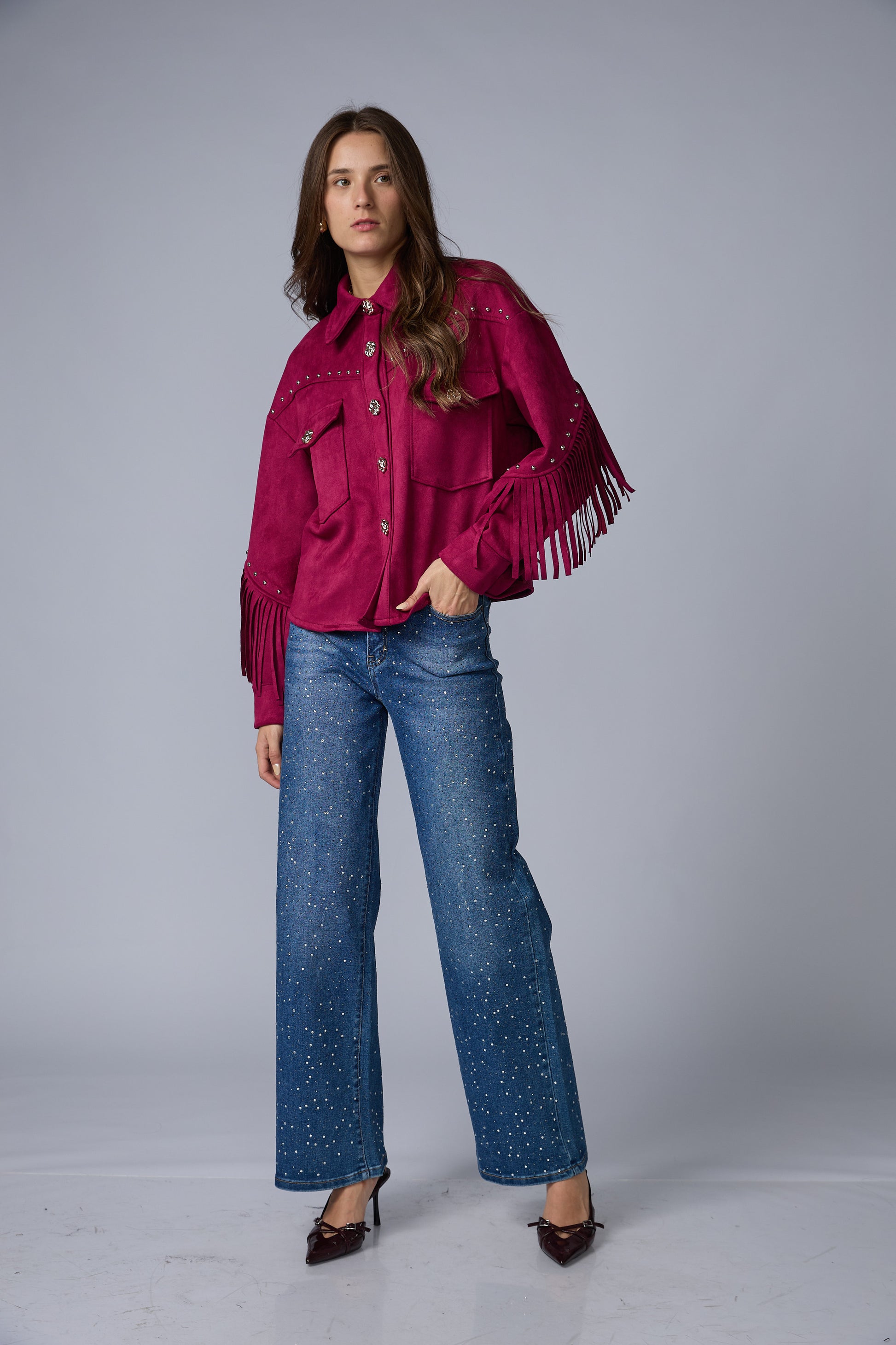 Chaqueta Flecos