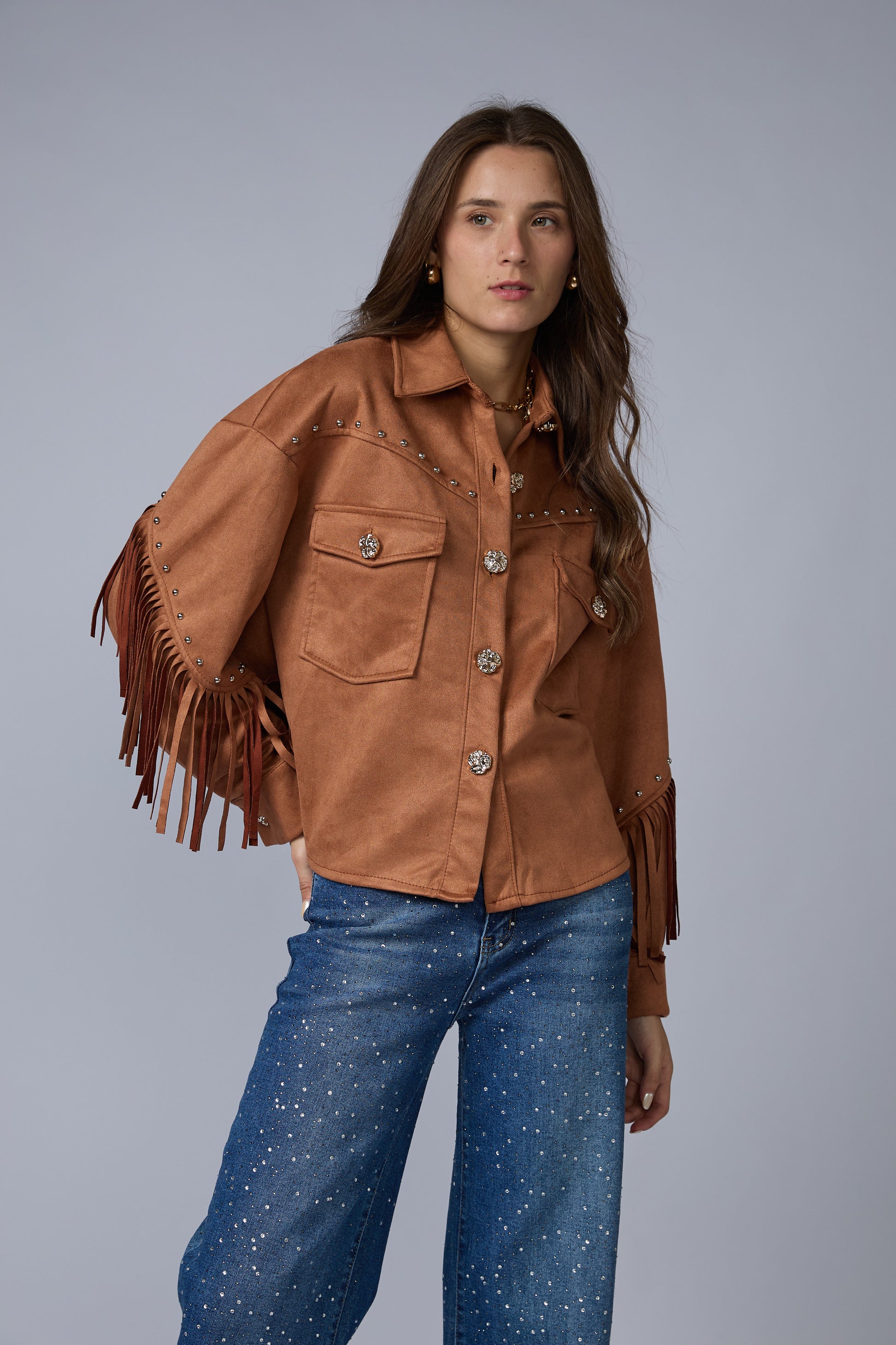 Chaqueta Flecos