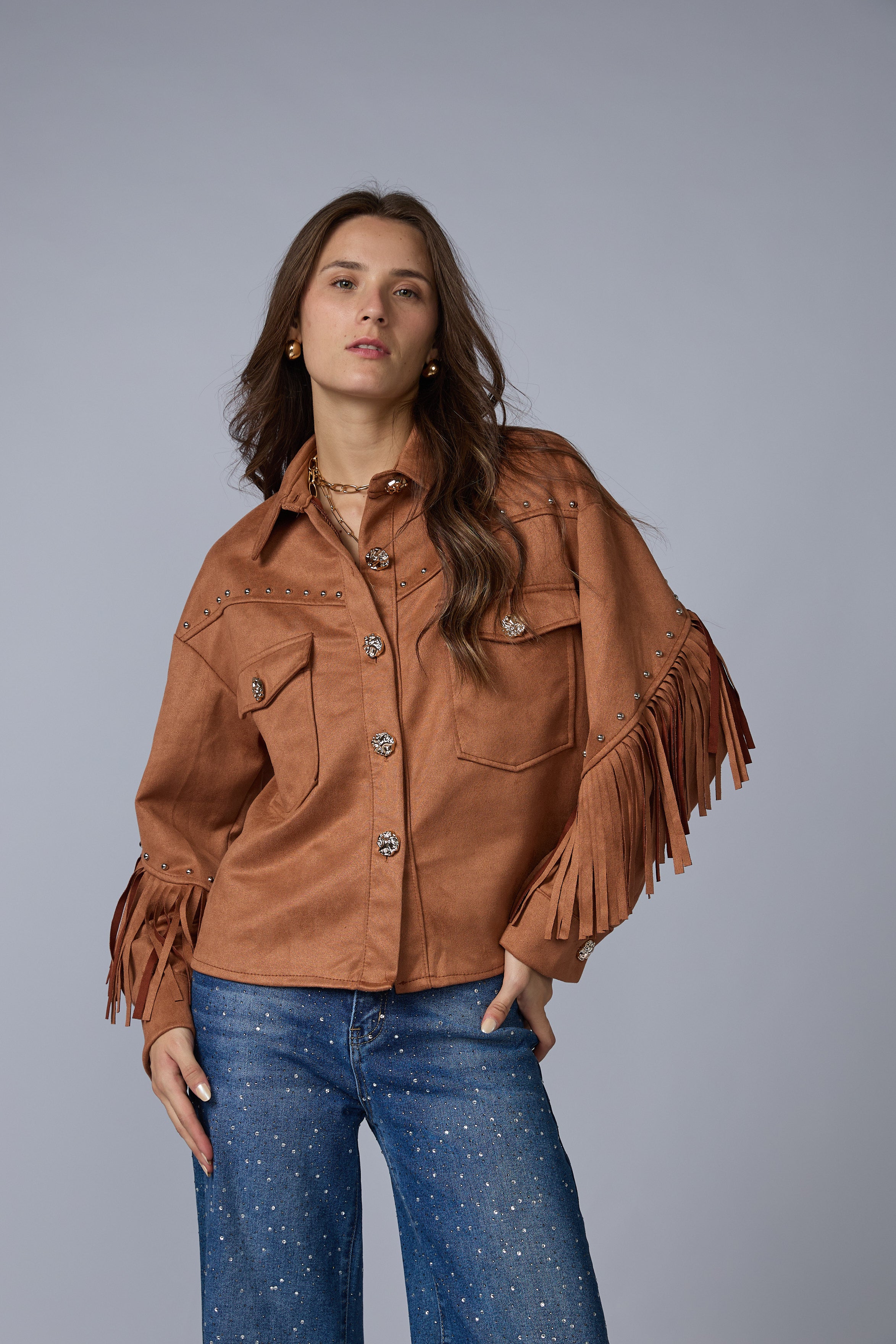 Chaqueta Flecos