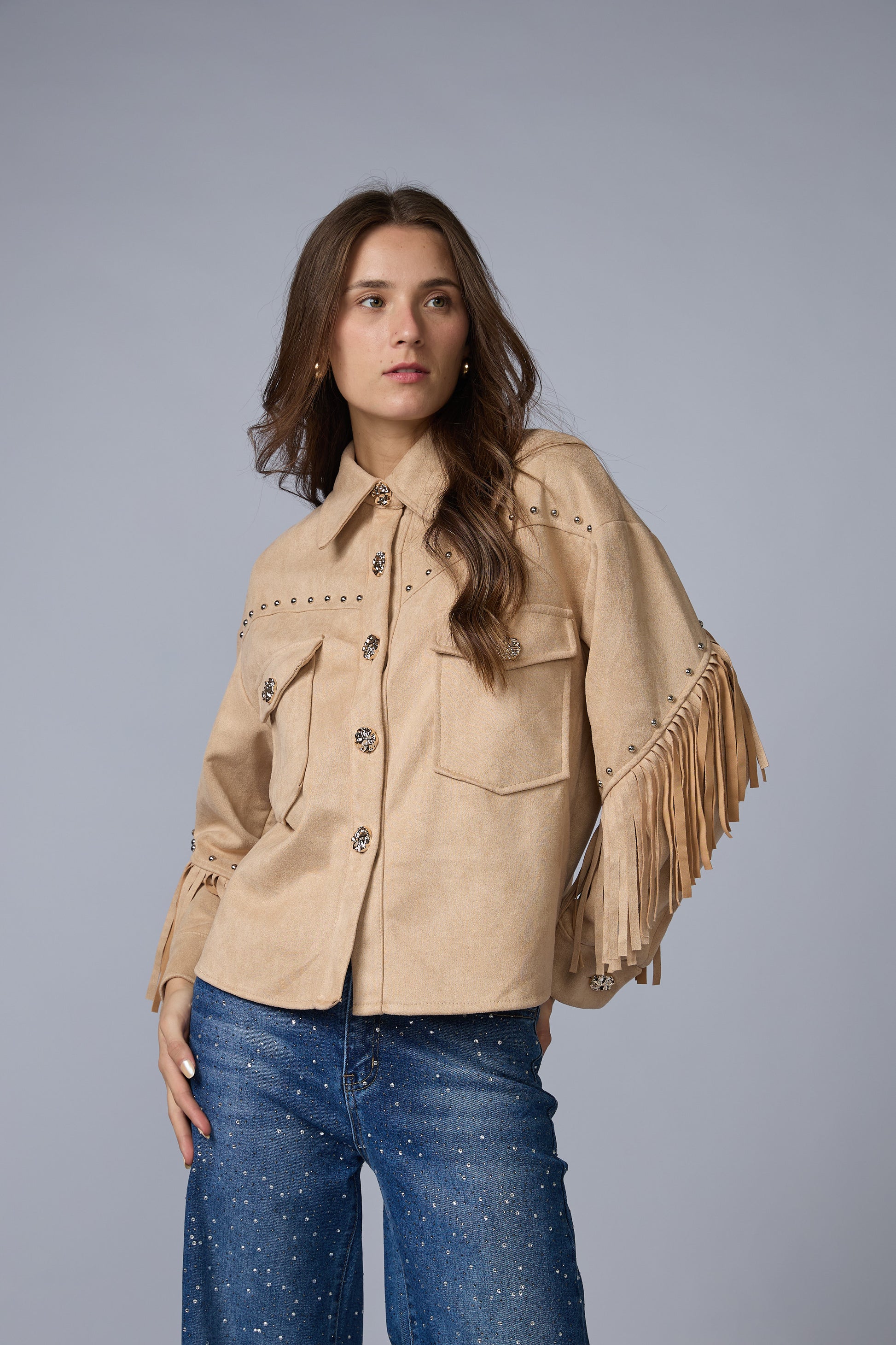 Chaqueta Flecos