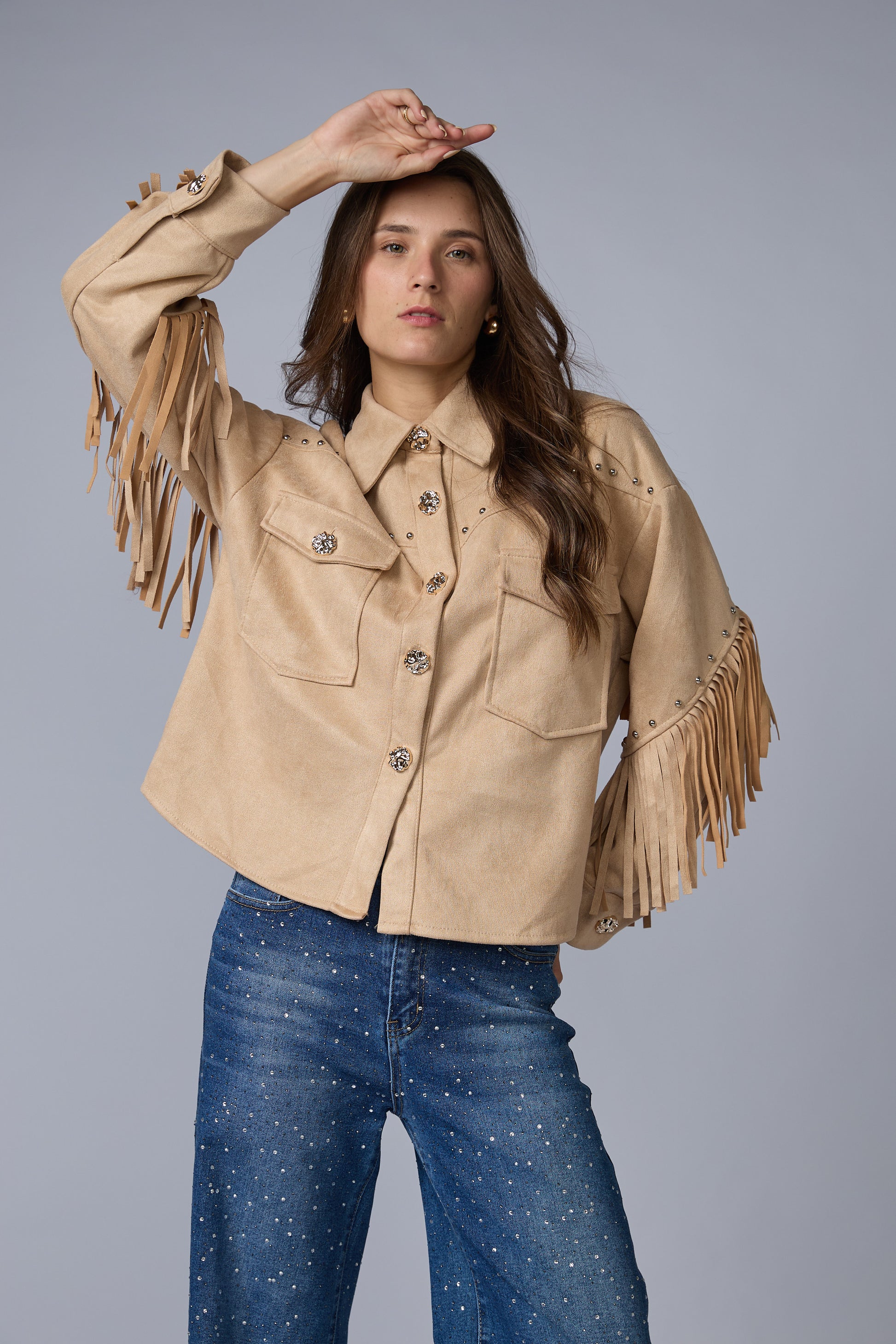 Chaqueta Flecos