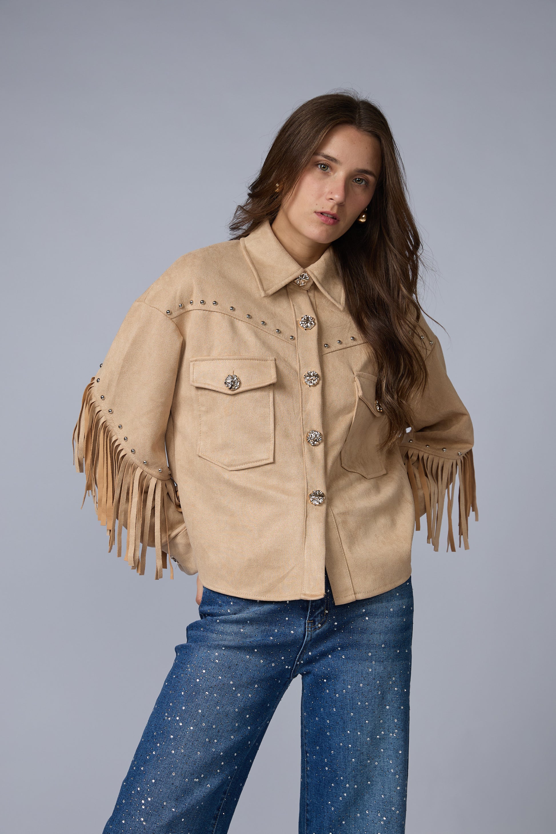 Chaqueta Flecos
