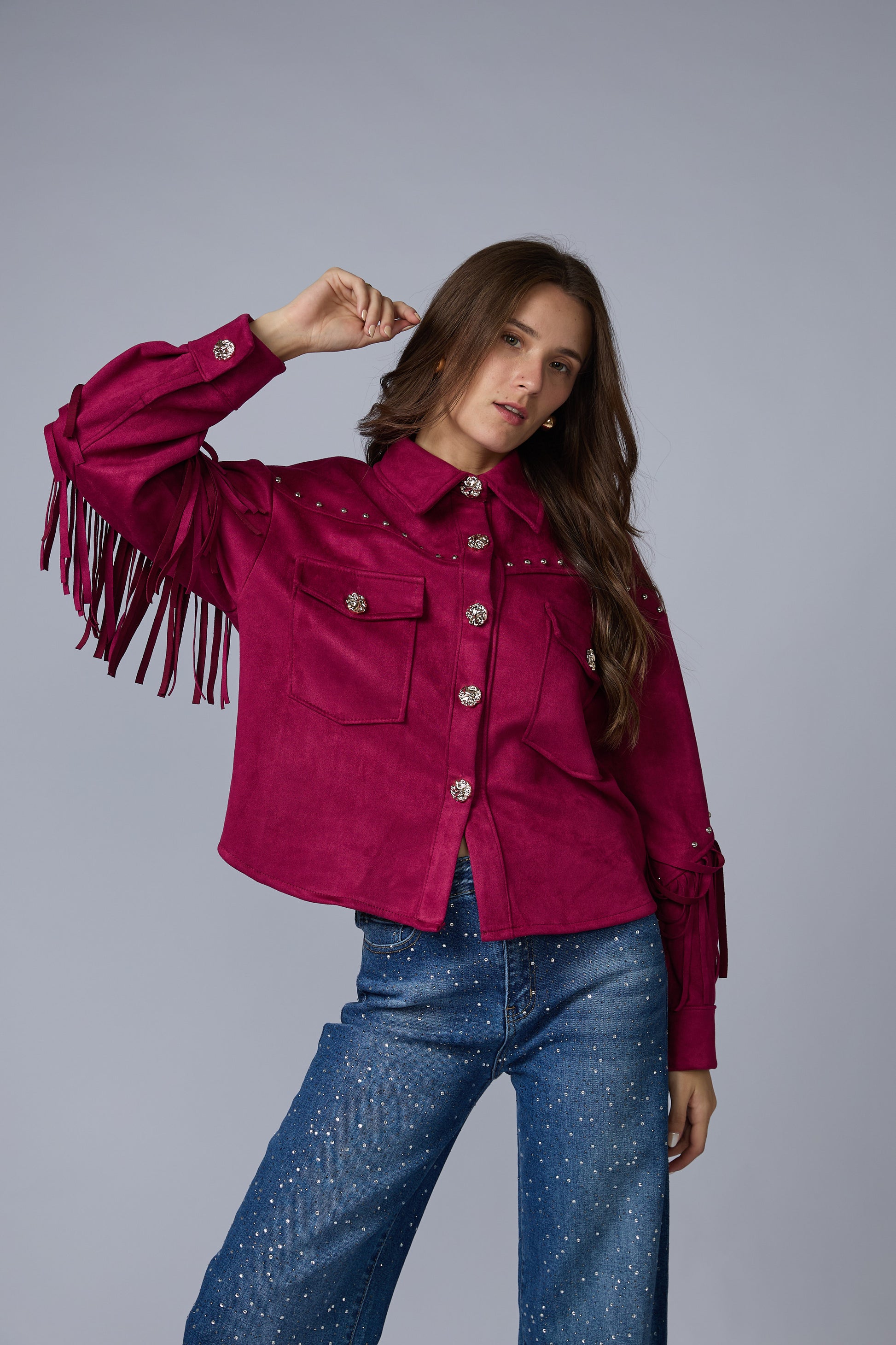 Chaqueta Flecos