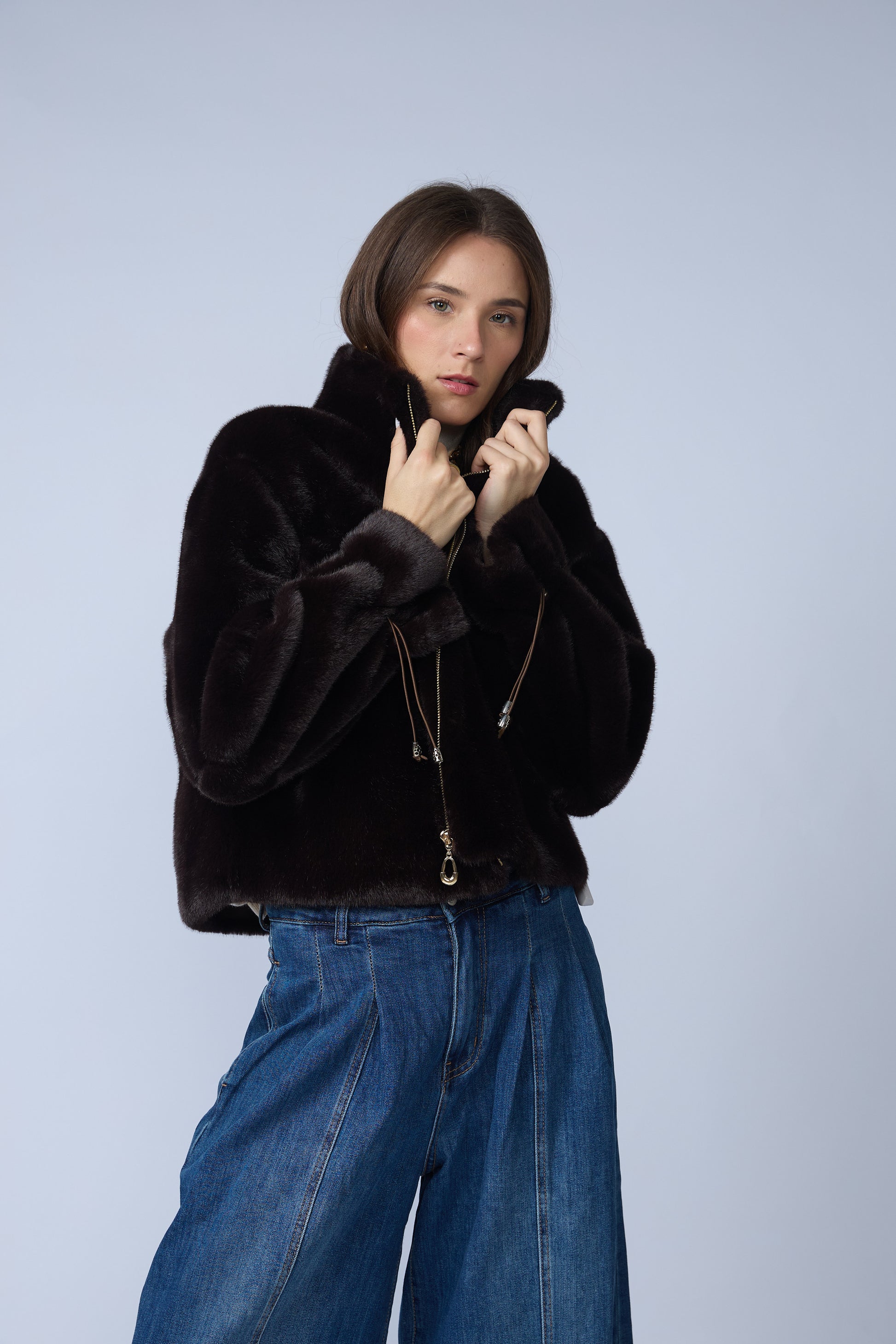 Chaqueta Fur Mangas Regulables